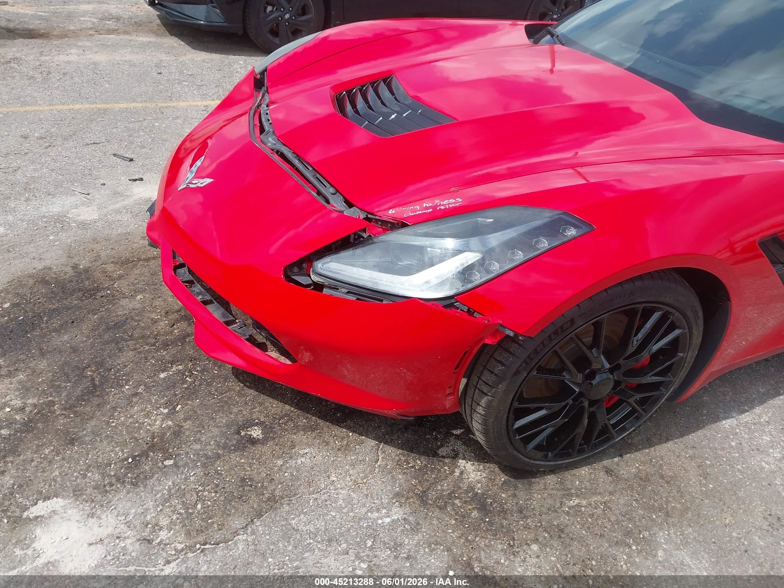 2014 Chevrolet Corvette Stingray Z51 Red vin: 1G1YM2D73E5114734