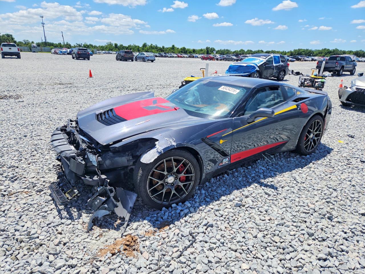 2014 Chevrolet Corvette Stingray Z51 3lt Gray vin: 1G1YM2D75E5113584