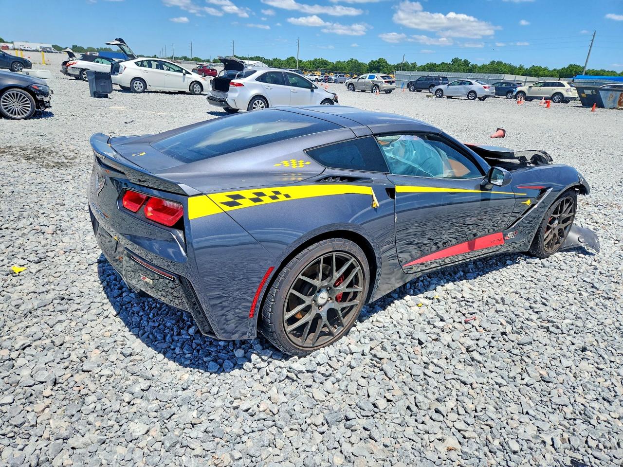 2014 Chevrolet Corvette Stingray Z51 3lt Gray vin: 1G1YM2D75E5113584