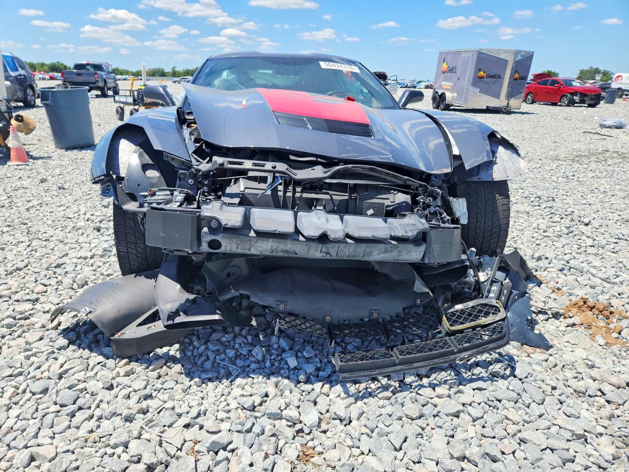 2014 Chevrolet Corvette Stingray Z51 3lt Gray vin: 1G1YM2D75E5113584