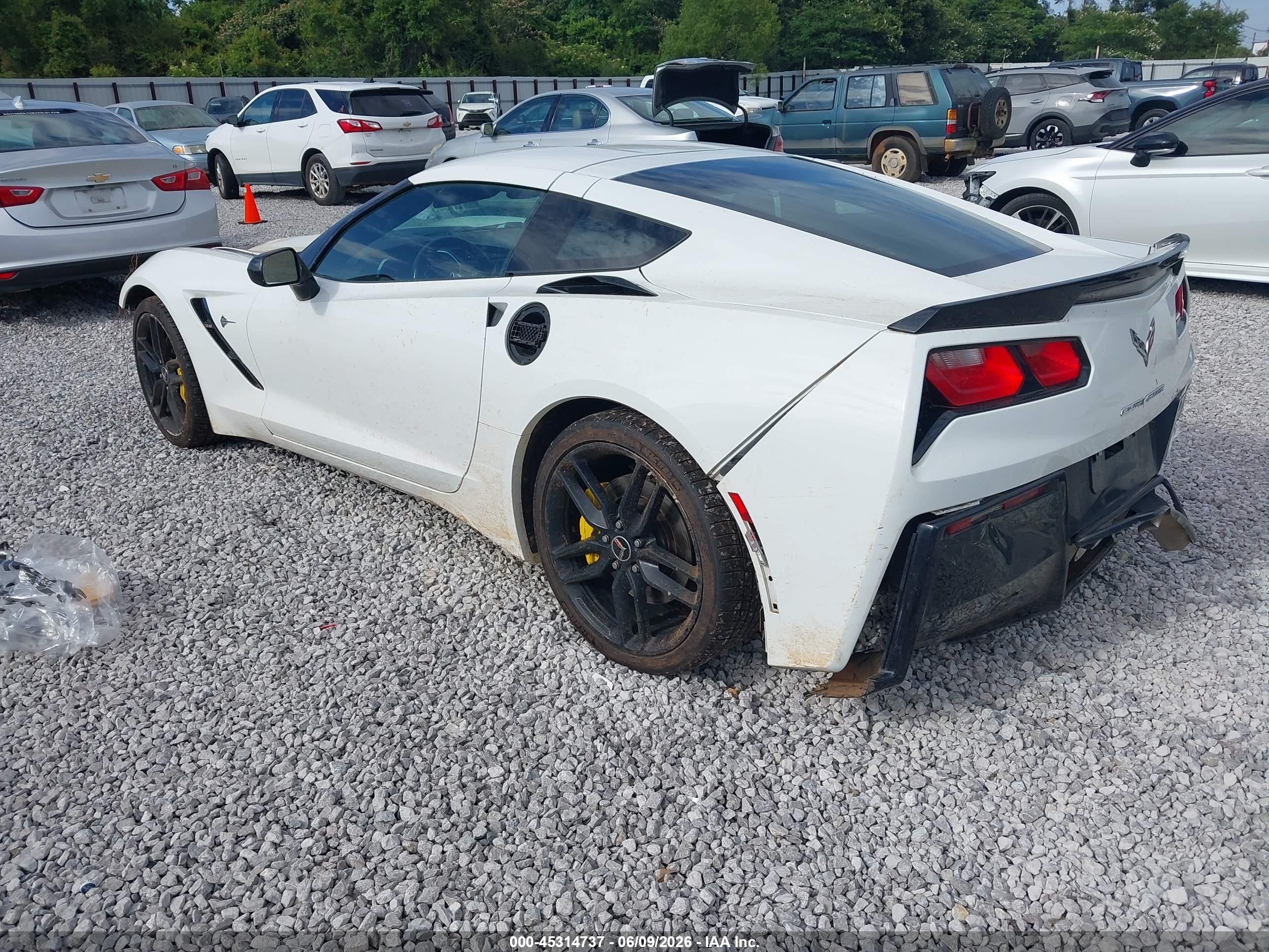 2014 Chevrolet Corvette Stingray Z51 White vin: 1G1YM2D75E5125881