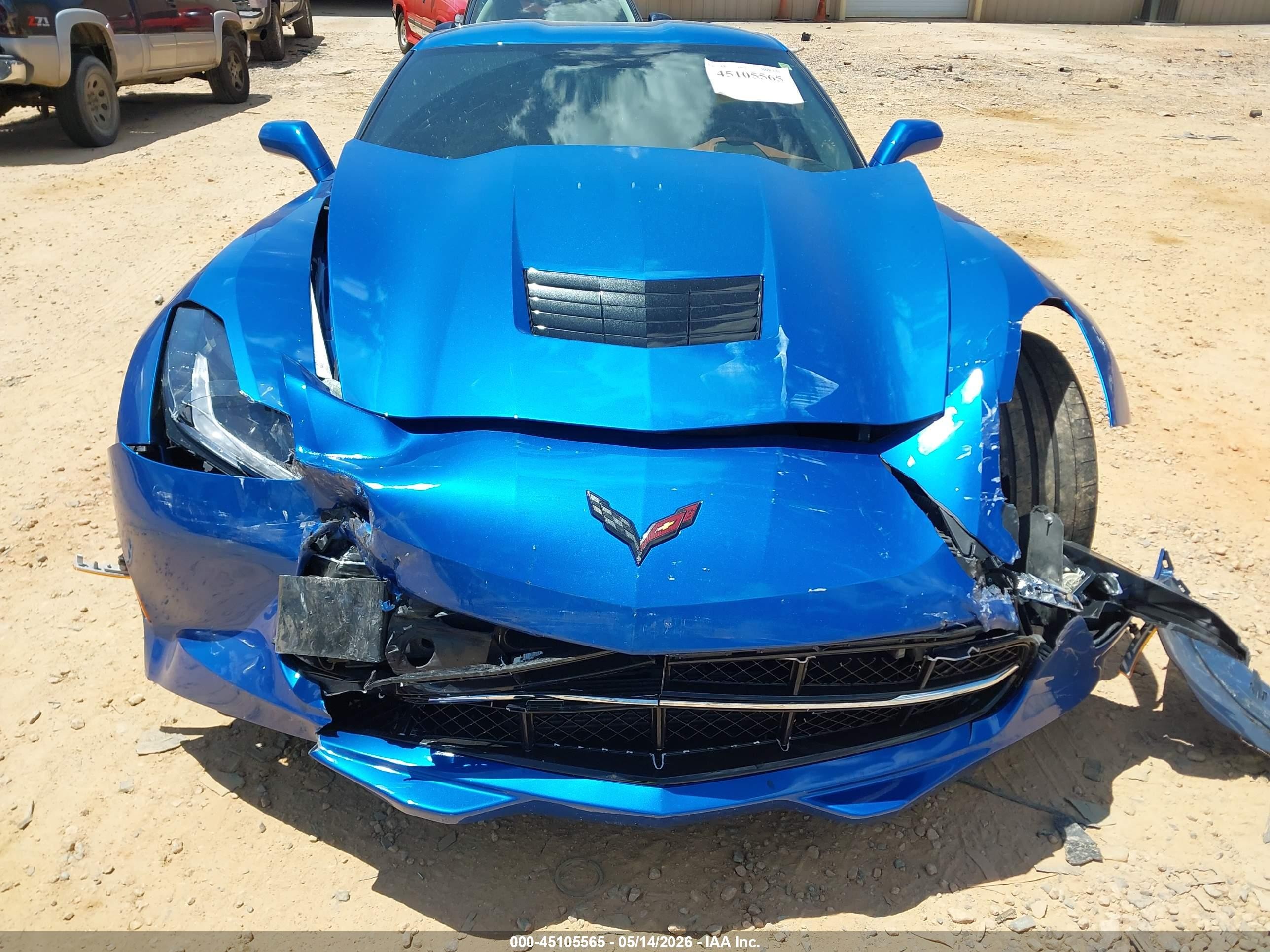 2015 Chevrolet Corvette Stingray Z51 Blue vin: 1G1YM2D75F5124439