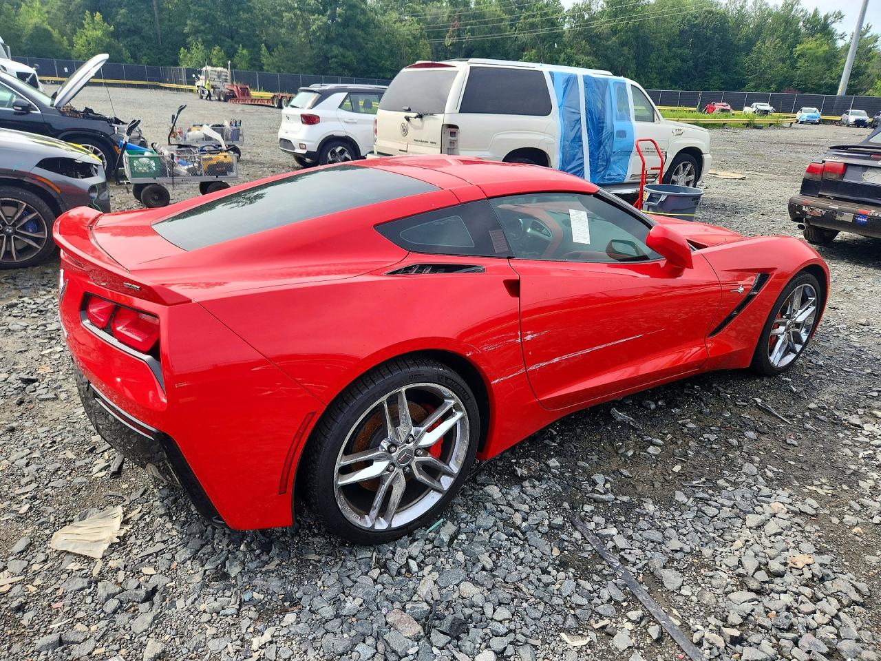 2014 Chevrolet Corvette Red vin: 1G1YM2D76E5103467