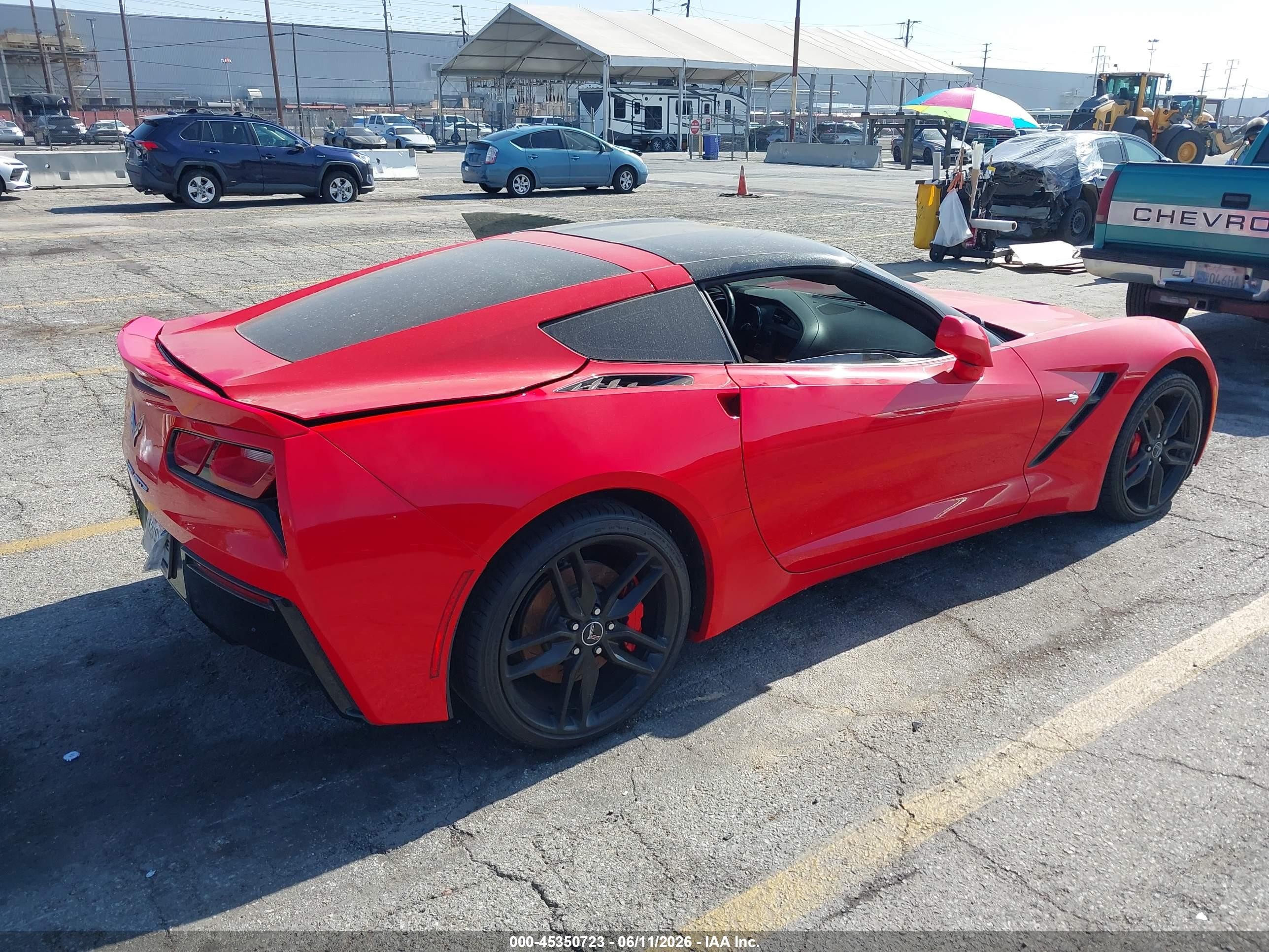 2015 Chevrolet Corvette Stingray Z51 Красный vin: 1G1YM2D76F5114423