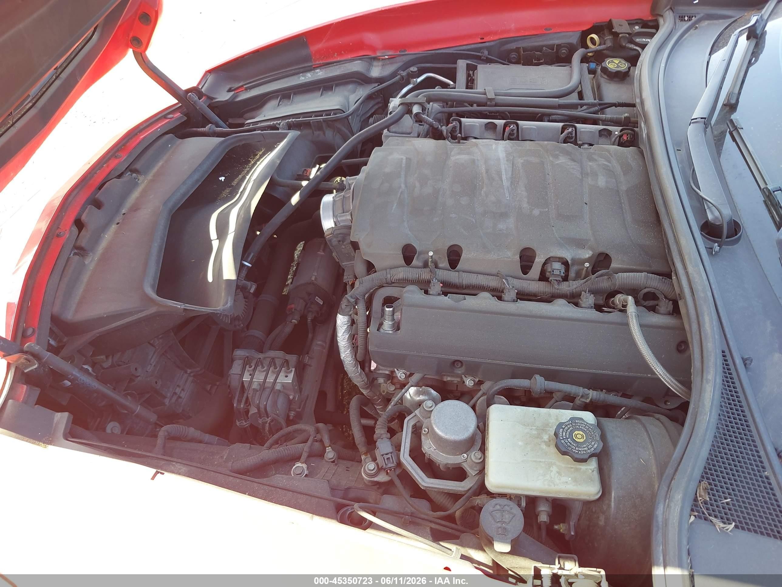 2015 Chevrolet Corvette Stingray Z51 Красный vin: 1G1YM2D76F5114423