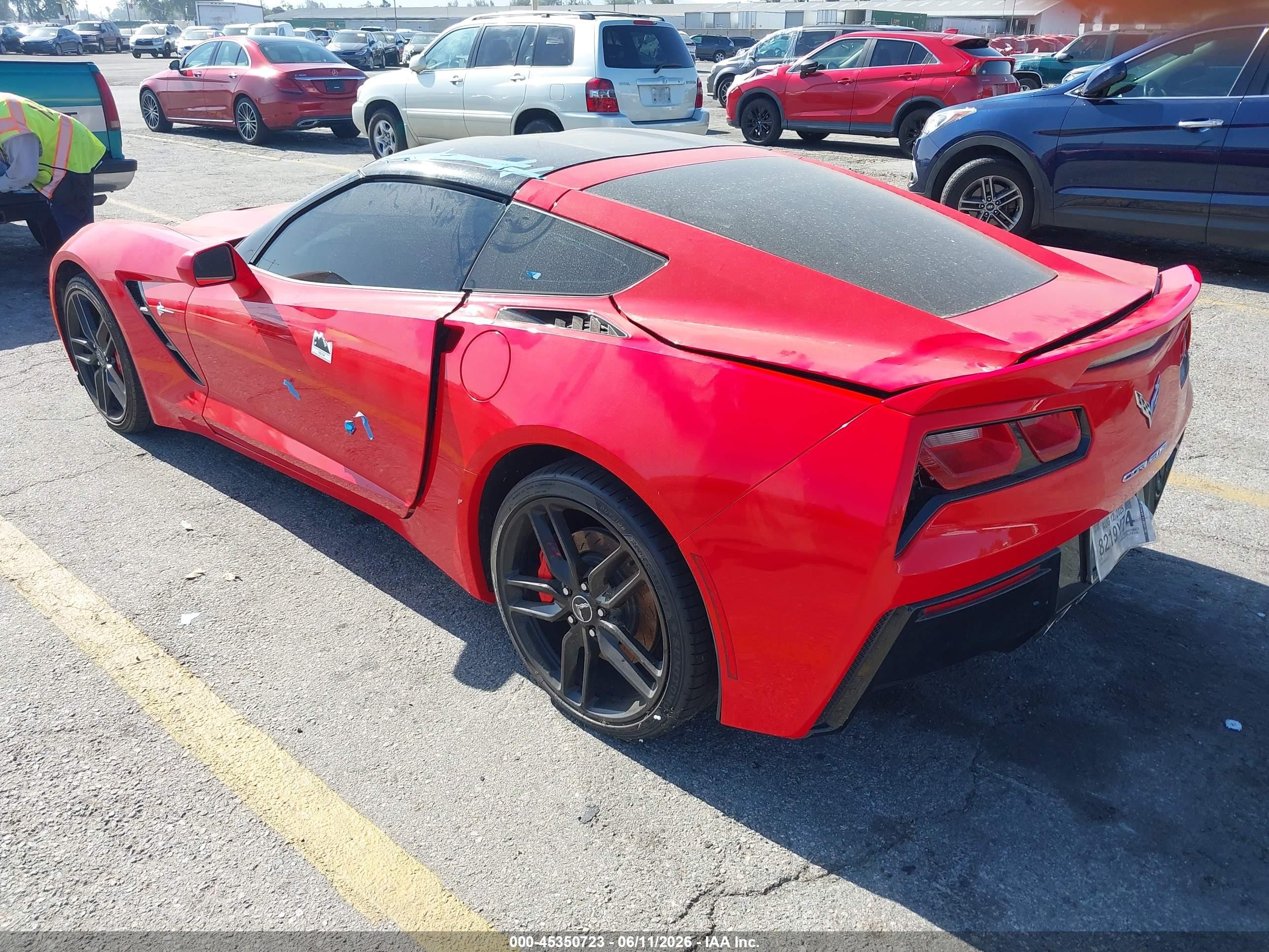 2015 Chevrolet Corvette Stingray Z51 Красный vin: 1G1YM2D76F5114423