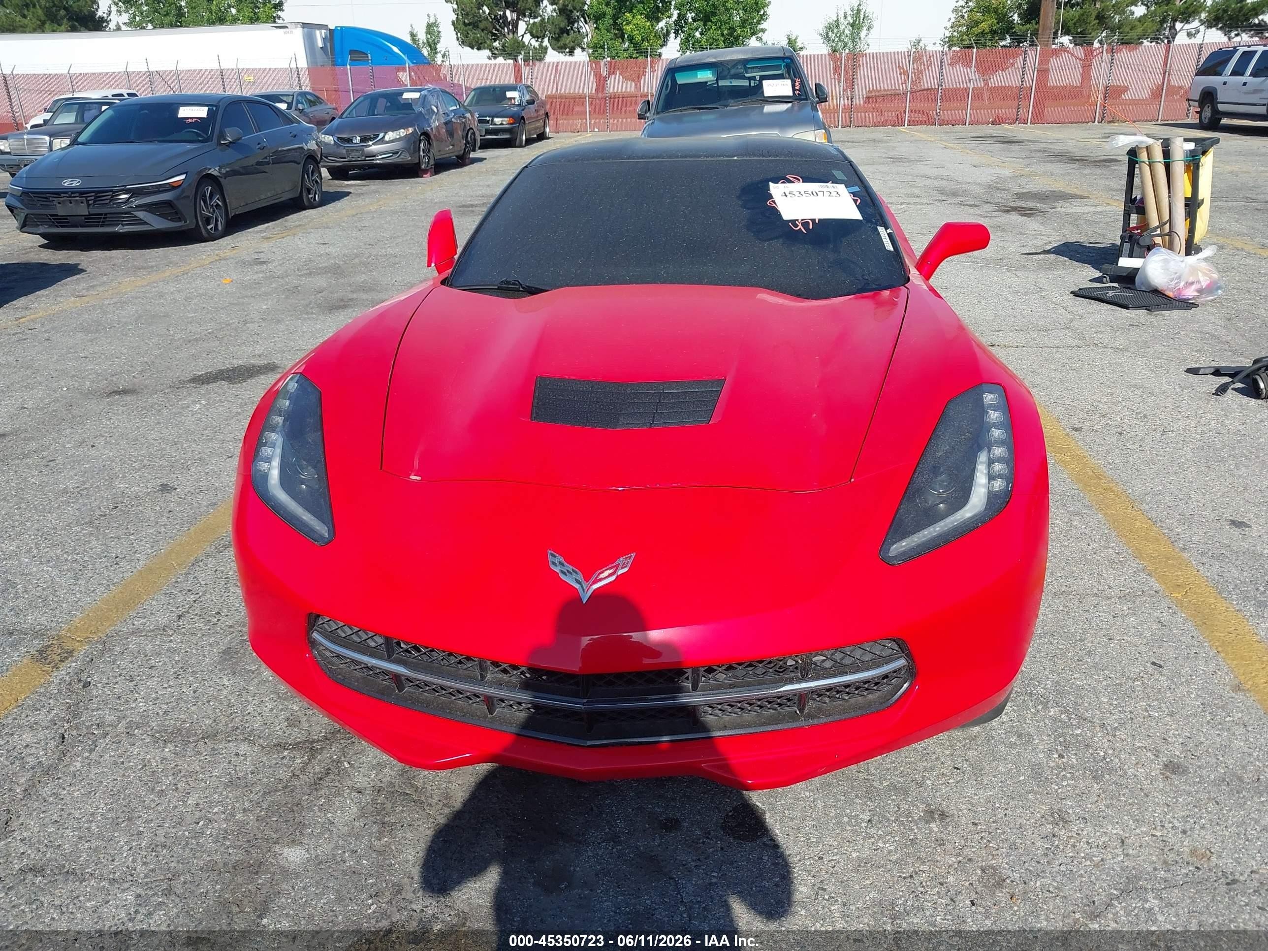 2015 Chevrolet Corvette Stingray Z51 Красный vin: 1G1YM2D76F5114423