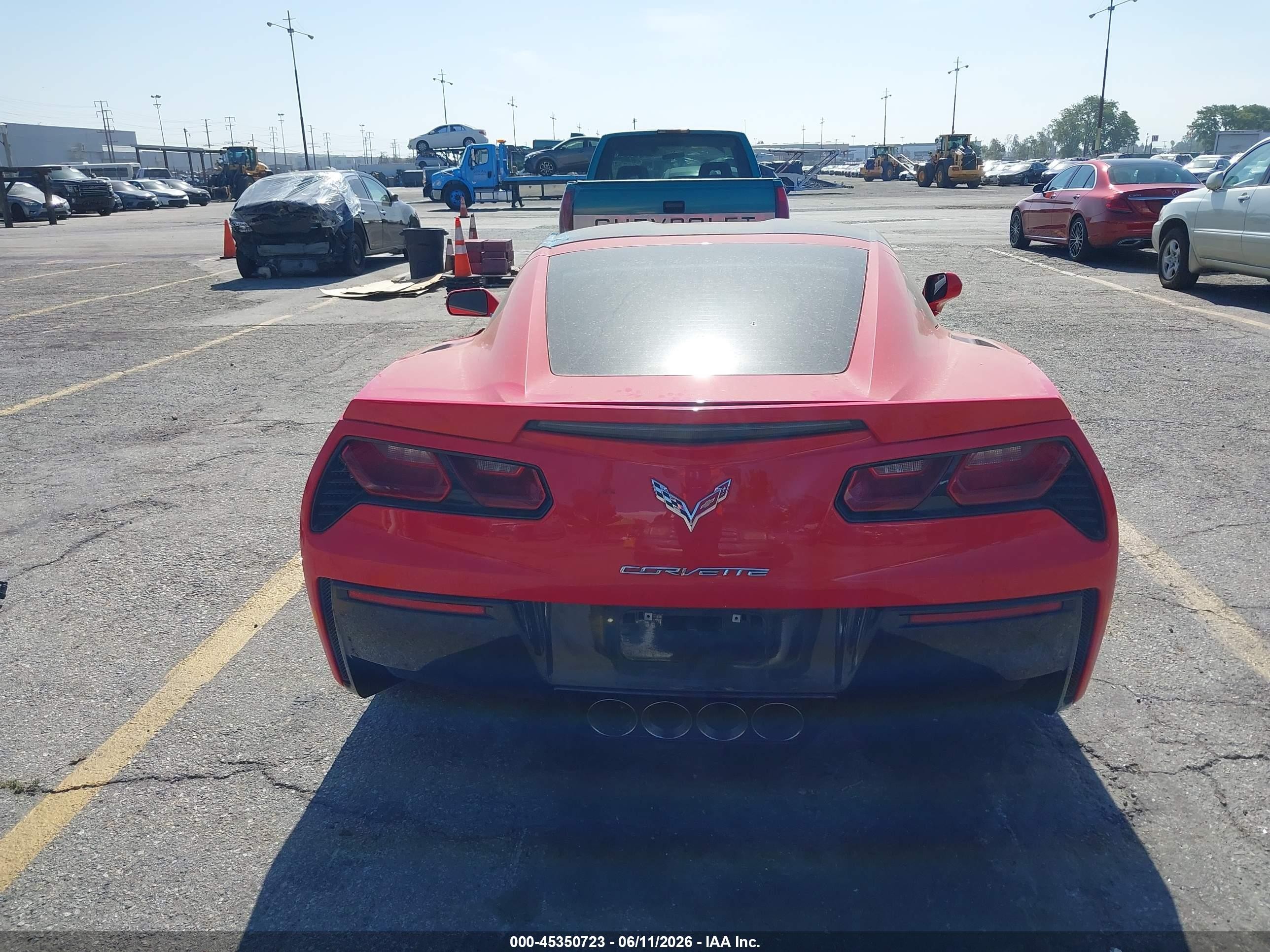 2015 Chevrolet Corvette Stingray Z51 Красный vin: 1G1YM2D76F5114423