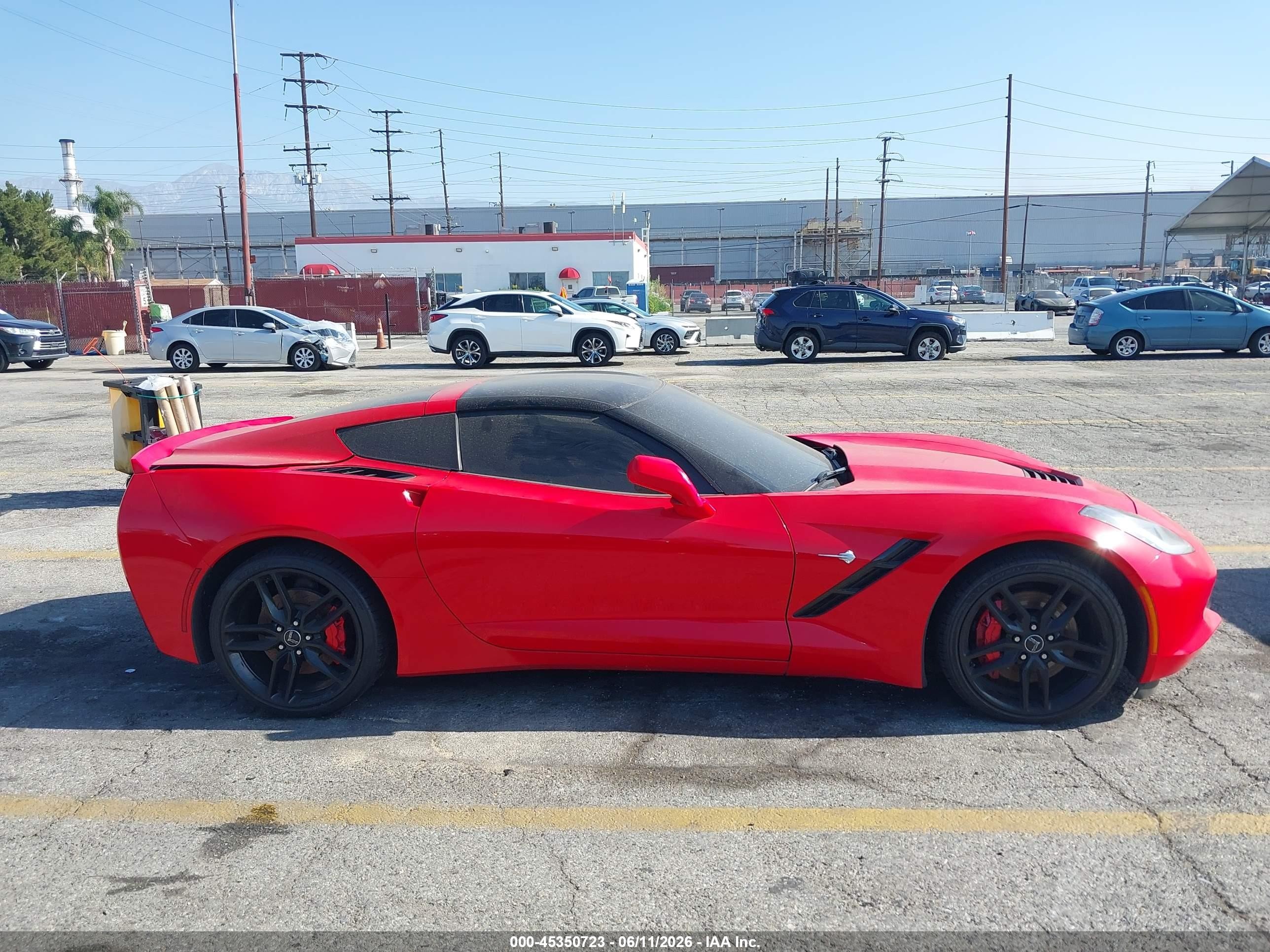 2015 Chevrolet Corvette Stingray Z51 Красный vin: 1G1YM2D76F5114423
