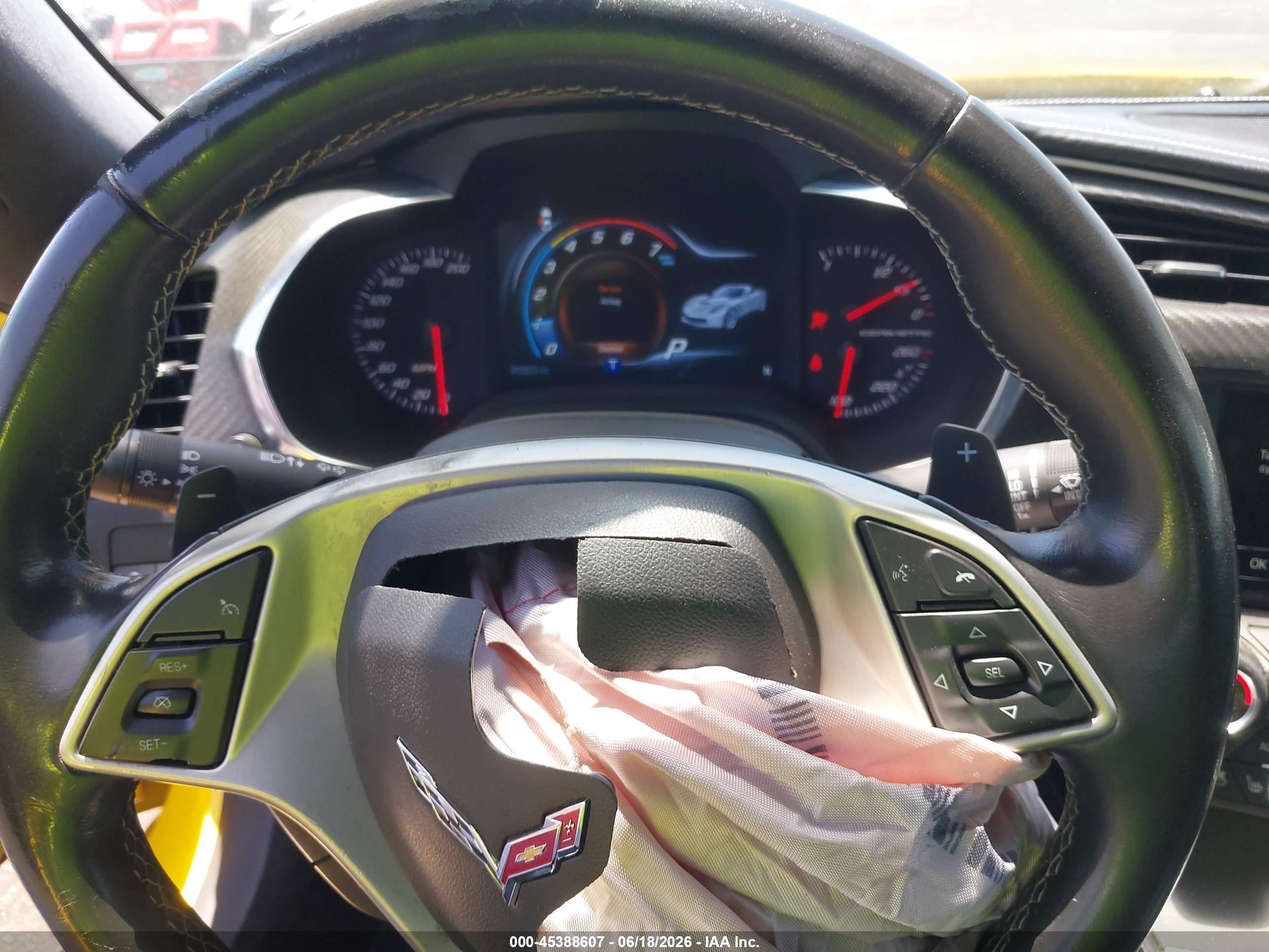 2015 Chevrolet Corvette Stingray Z51 Желтый vin: 1G1YM2D79F5108079
