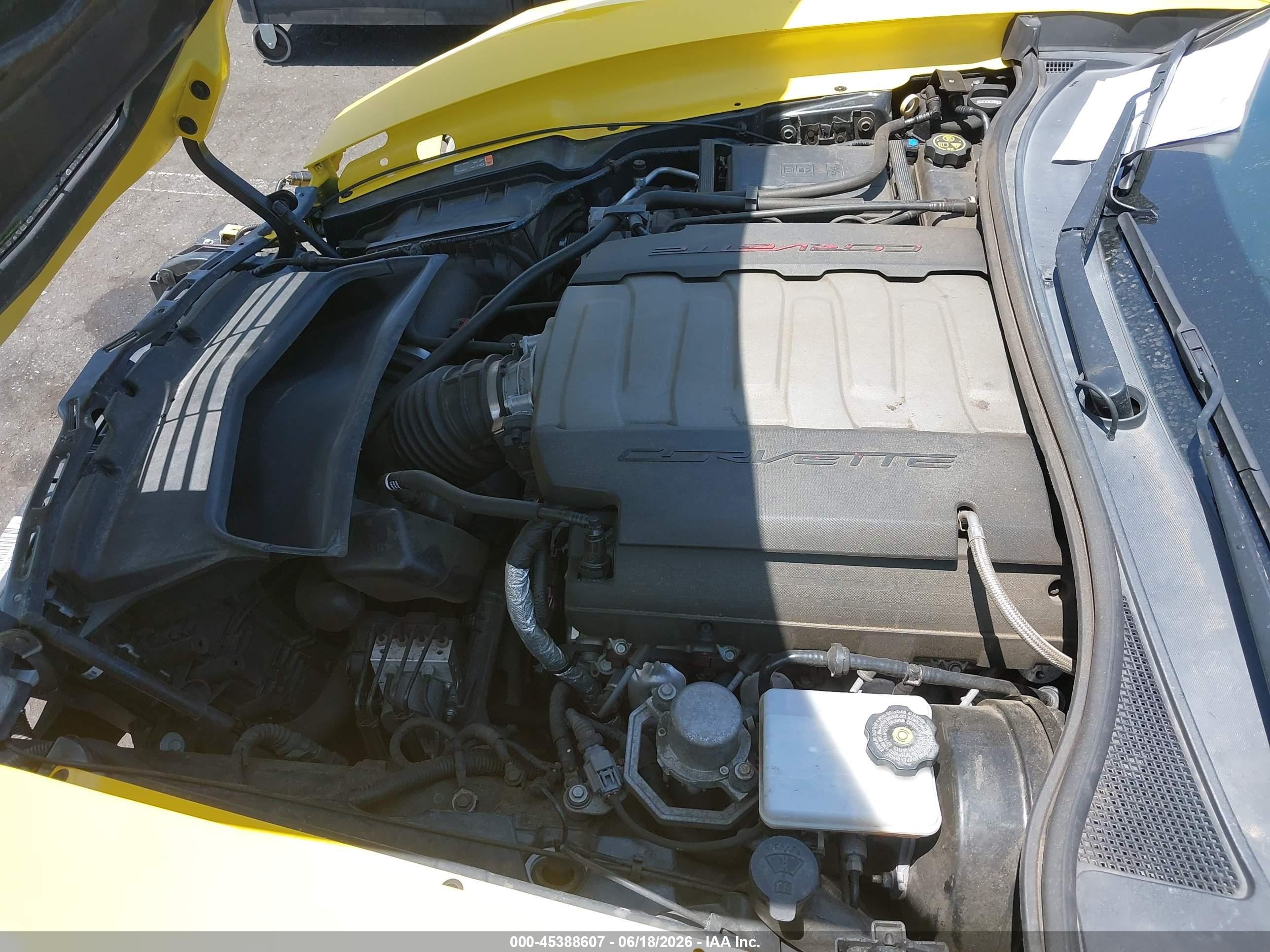 2015 Chevrolet Corvette Stingray Z51 Желтый vin: 1G1YM2D79F5108079