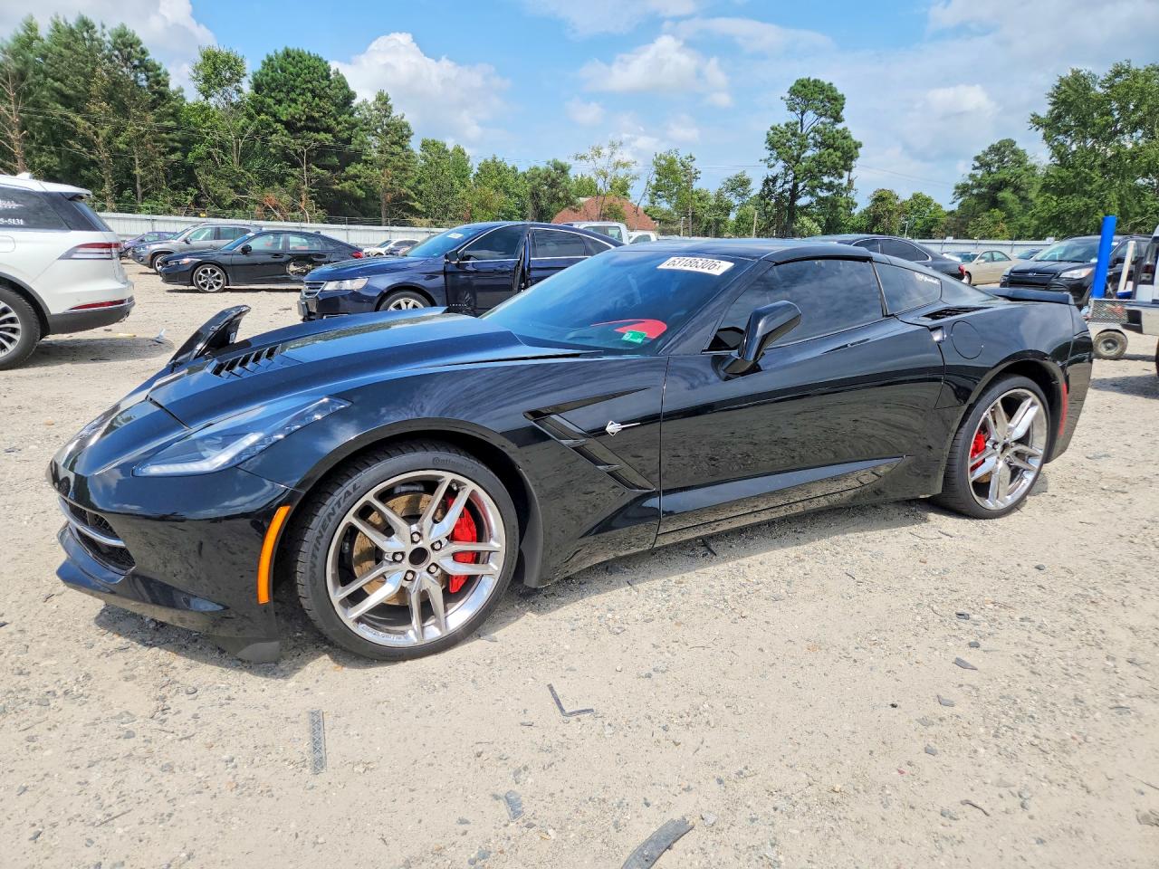 2015 Chevrolet Corvette Stingray Z51 3lt Black vin: 1G1YM2D7XF5102971