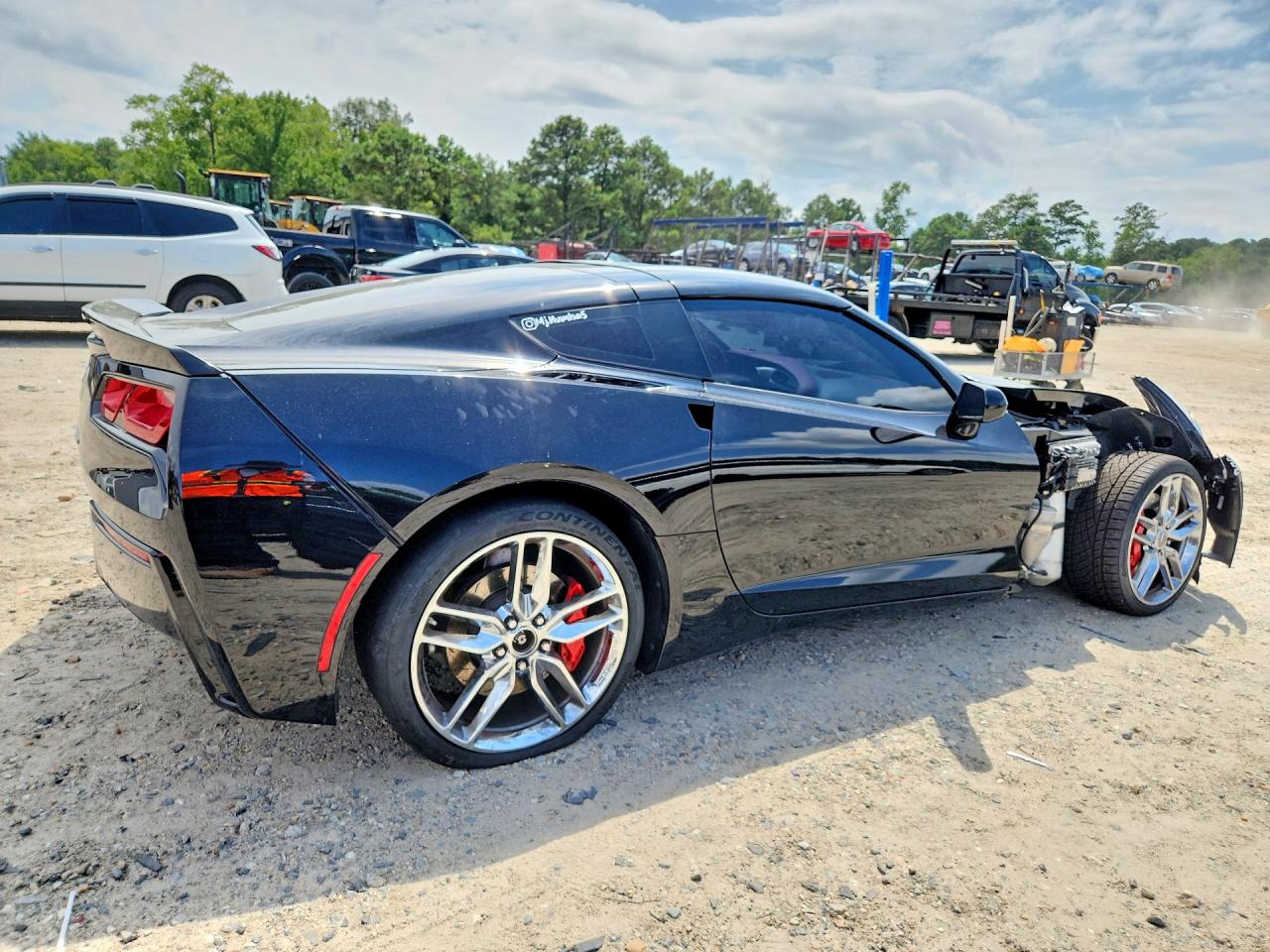 2015 Chevrolet Corvette Stingray Z51 3lt Black vin: 1G1YM2D7XF5102971