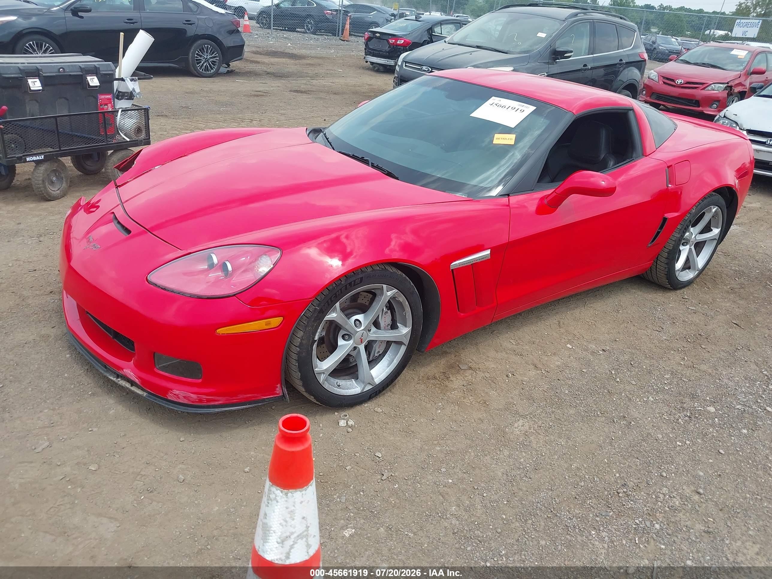 2013 Chevrolet Corvette Grand Sport Red vin: 1G1YP2DW2D5104189