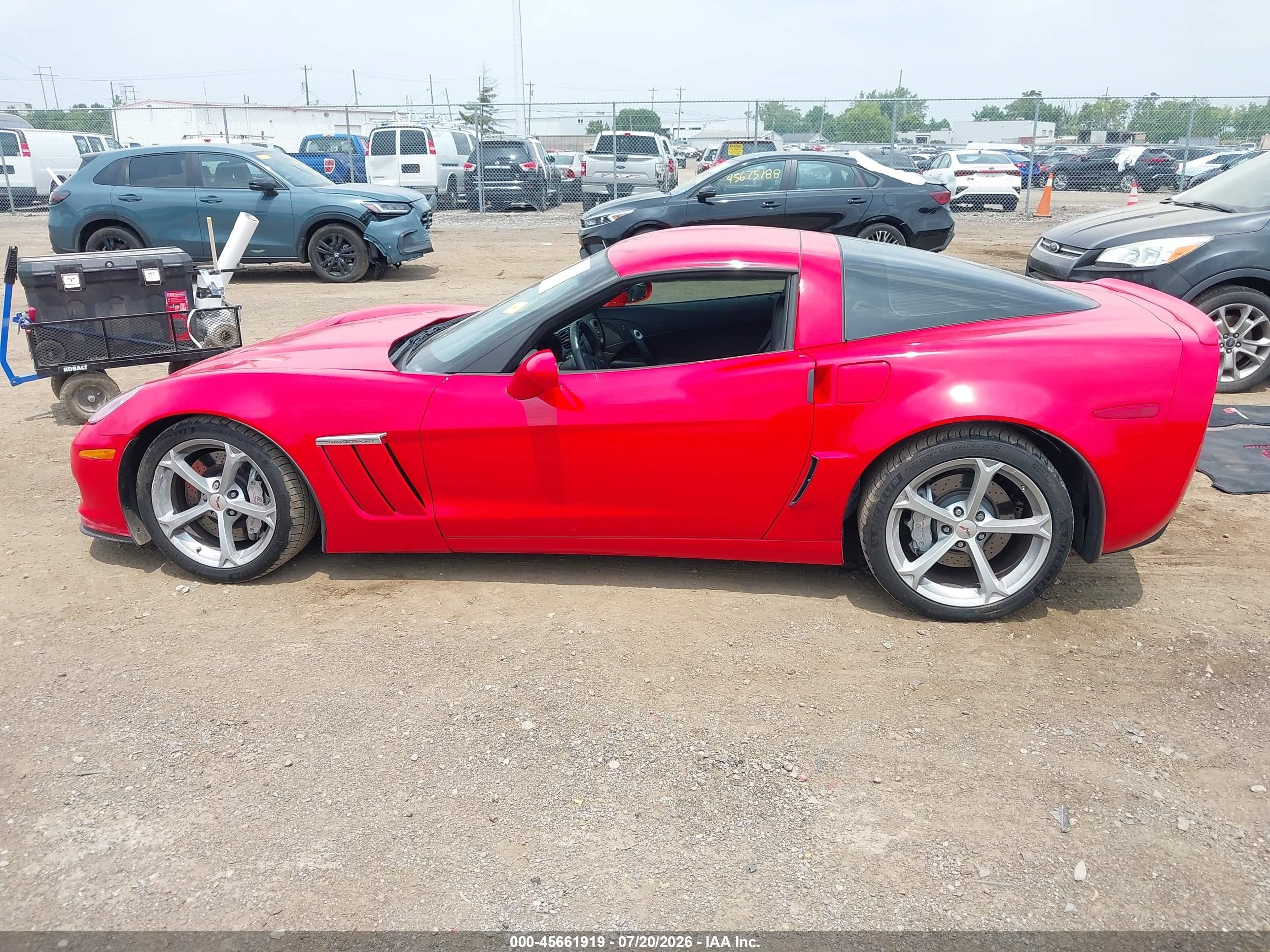 2013 Chevrolet Corvette Grand Sport Red vin: 1G1YP2DW2D5104189