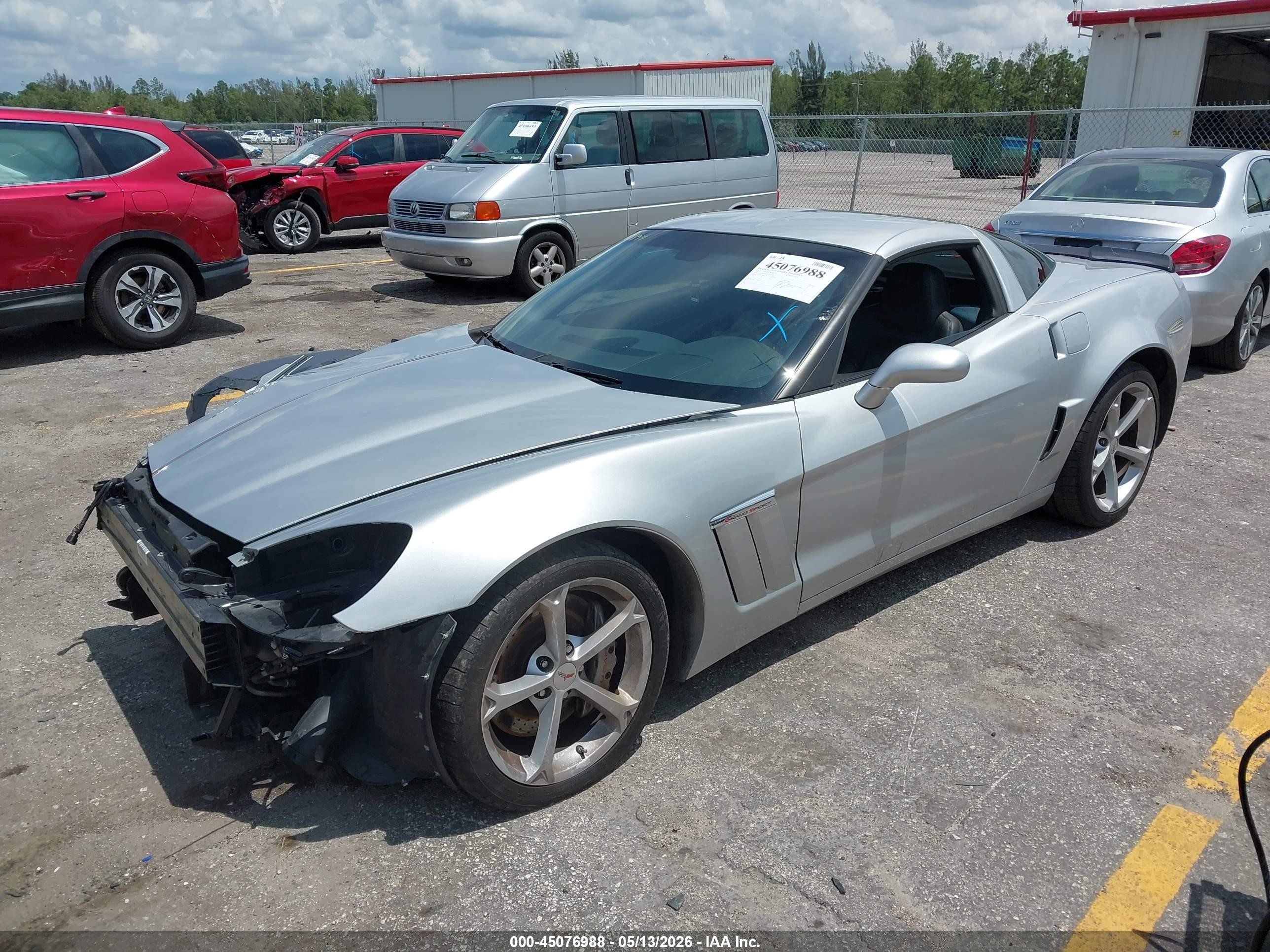 2013 Chevrolet Corvette Grand Sport Silver vin: 1G1YP2DW7D5106276