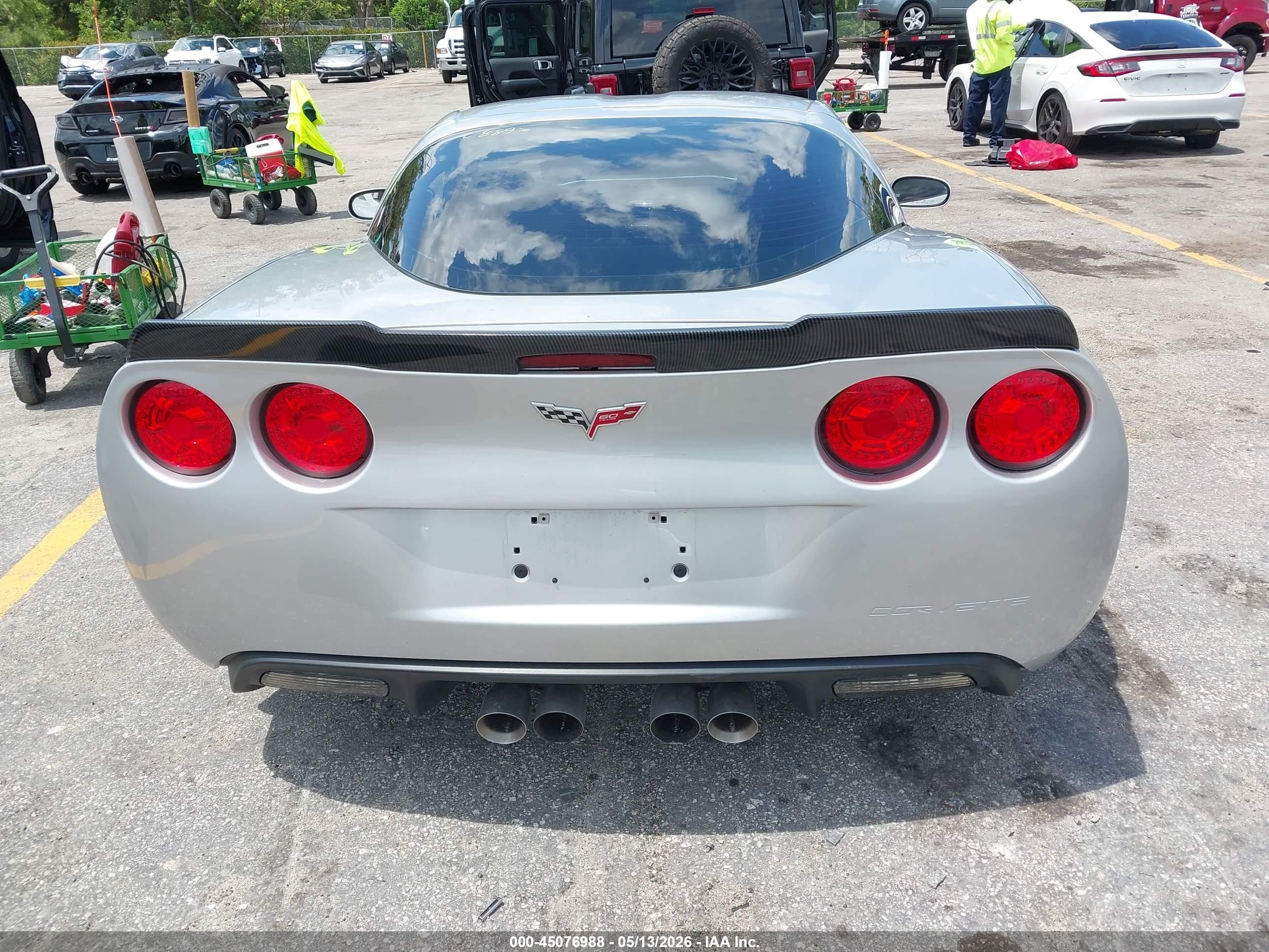 2013 Chevrolet Corvette Grand Sport Silver vin: 1G1YP2DW7D5106276