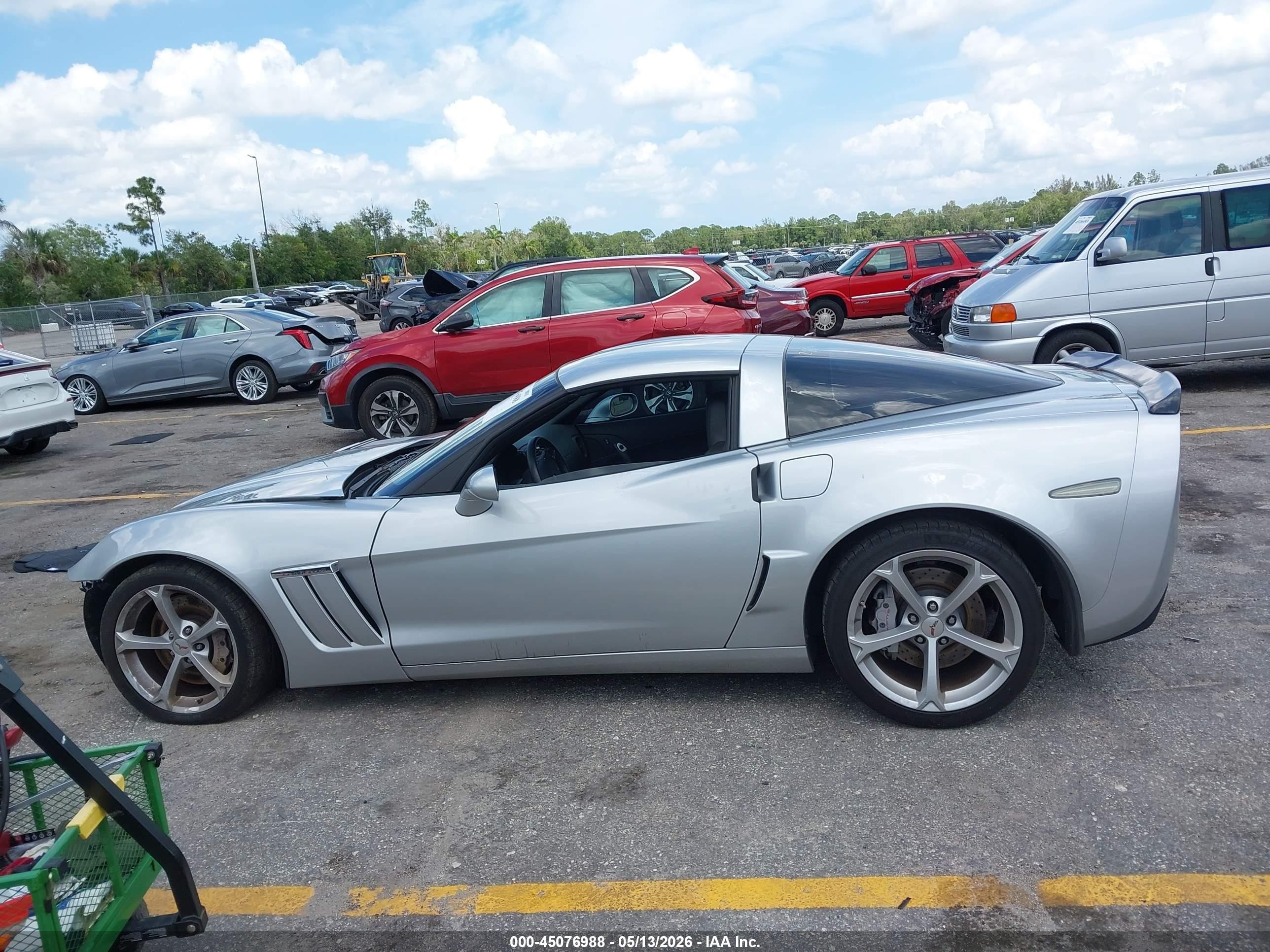 2013 Chevrolet Corvette Grand Sport Silver vin: 1G1YP2DW7D5106276