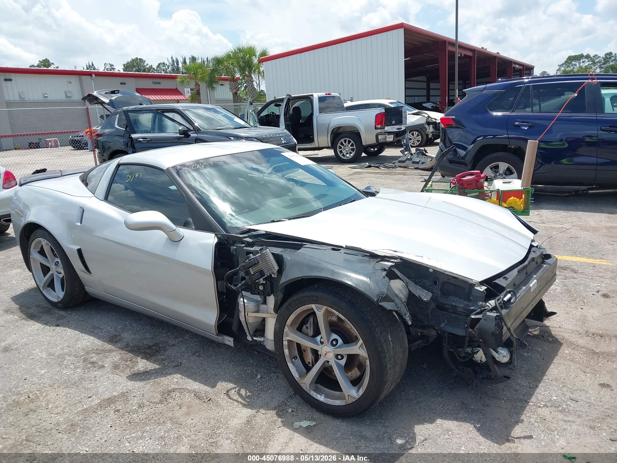 2013 Chevrolet Corvette Grand Sport Silver vin: 1G1YP2DW7D5106276