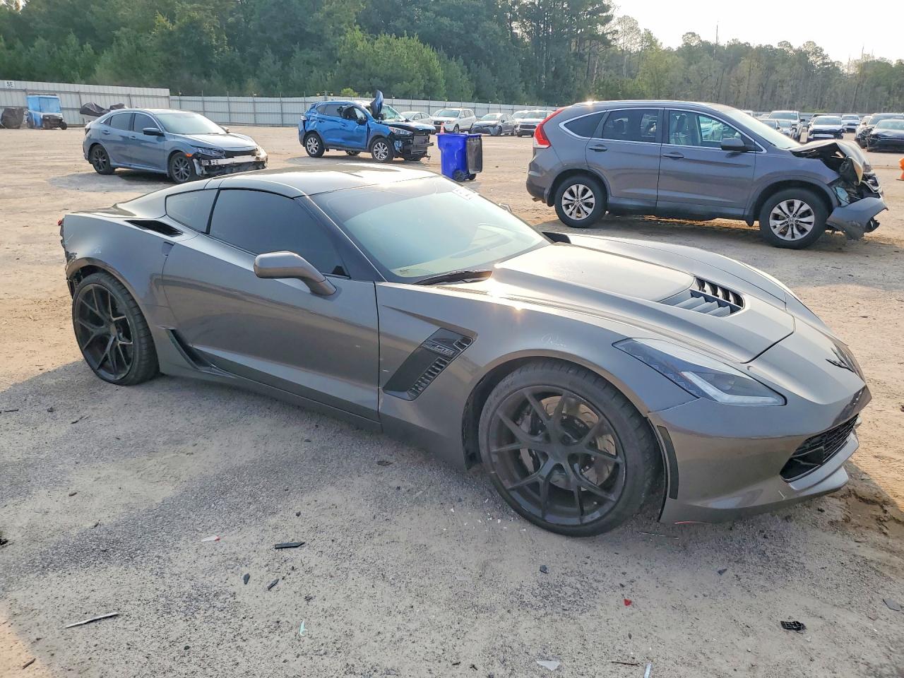2015 Chevrolet Corvette Z06 2lz Gray vin: 1G1YR2D63F5600910