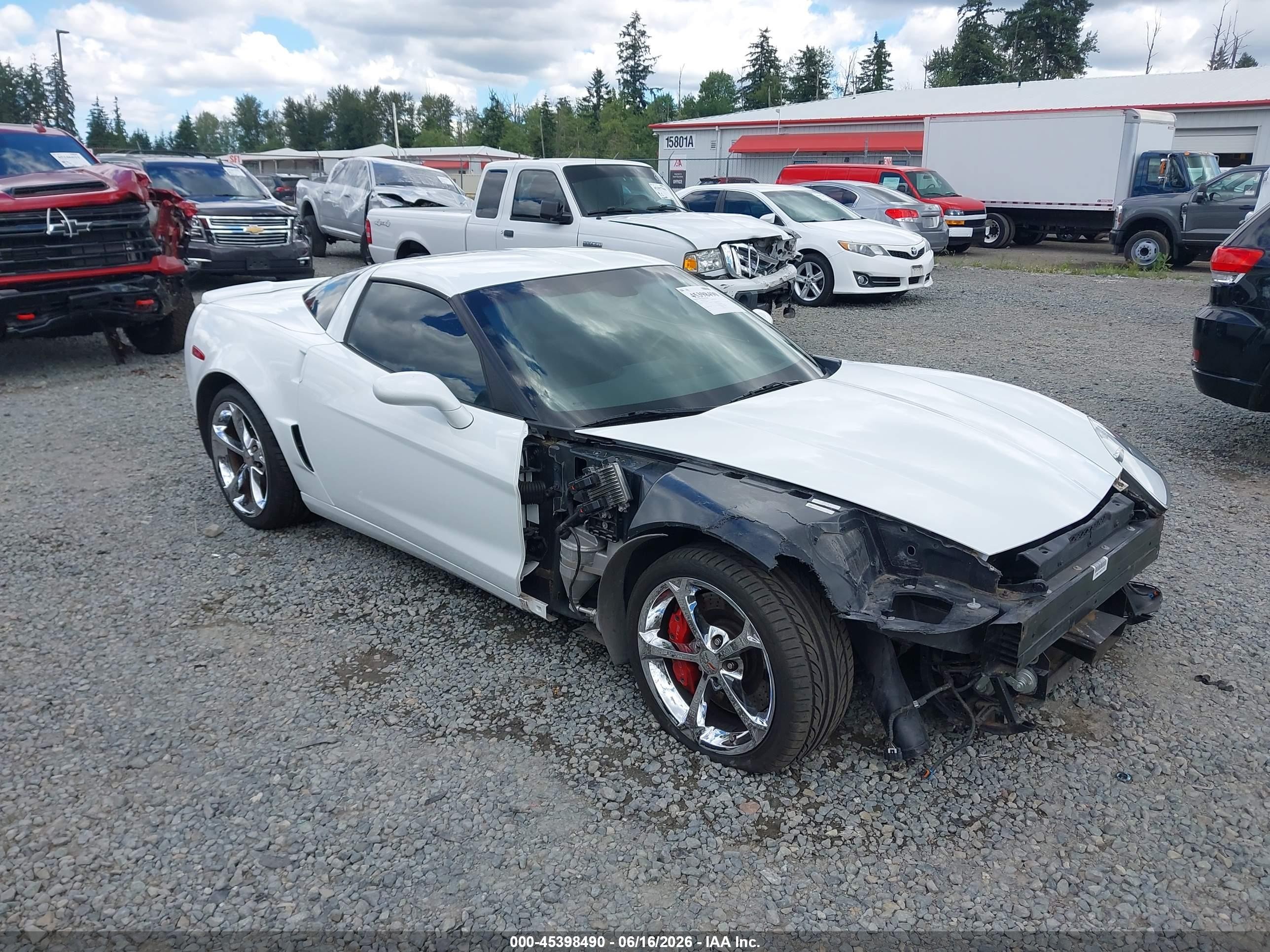 2012 Chevrolet Corvette Grand Sport White vin: 1G1YR2DW3C5109457