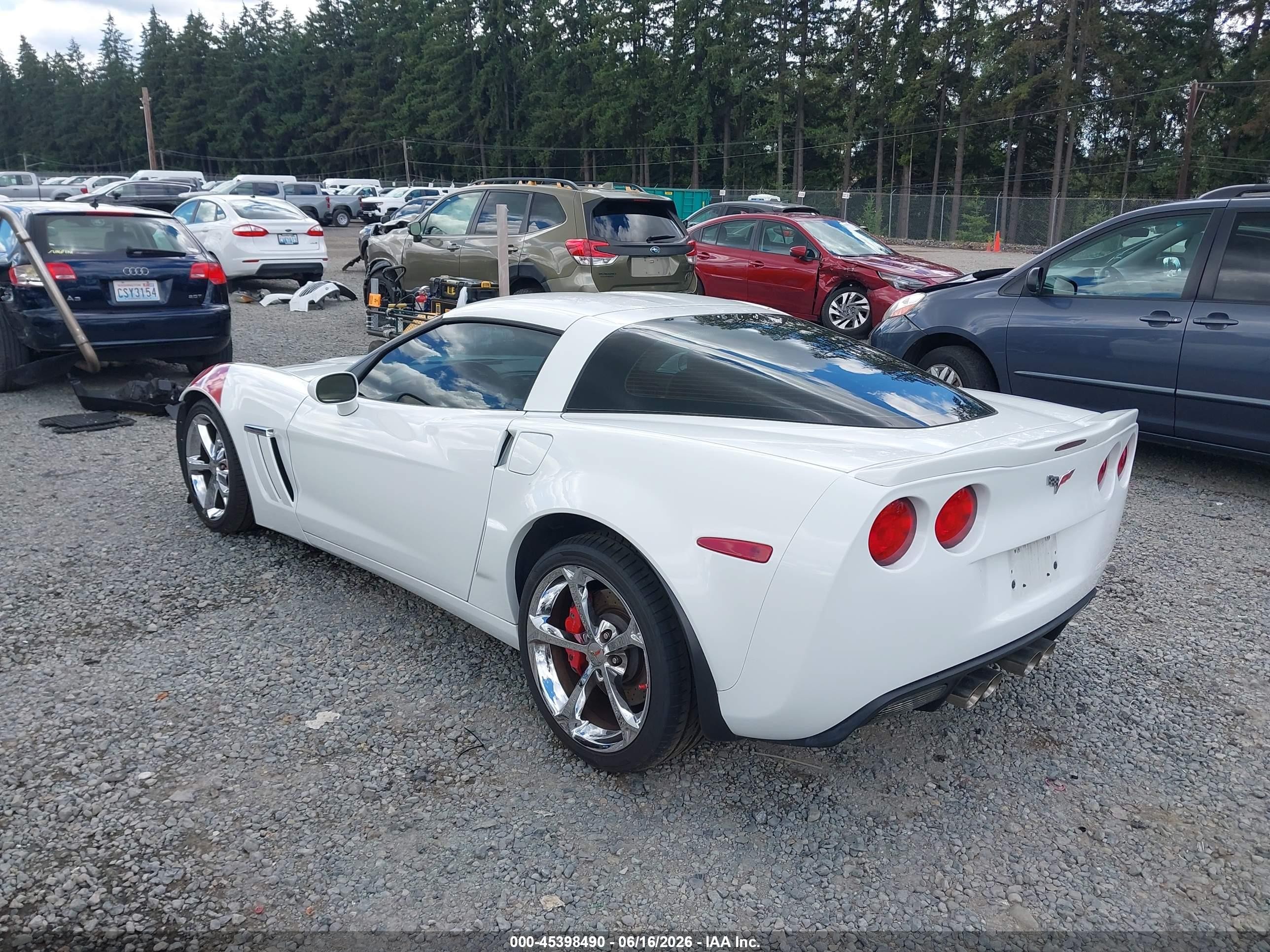 2012 Chevrolet Corvette Grand Sport White vin: 1G1YR2DW3C5109457