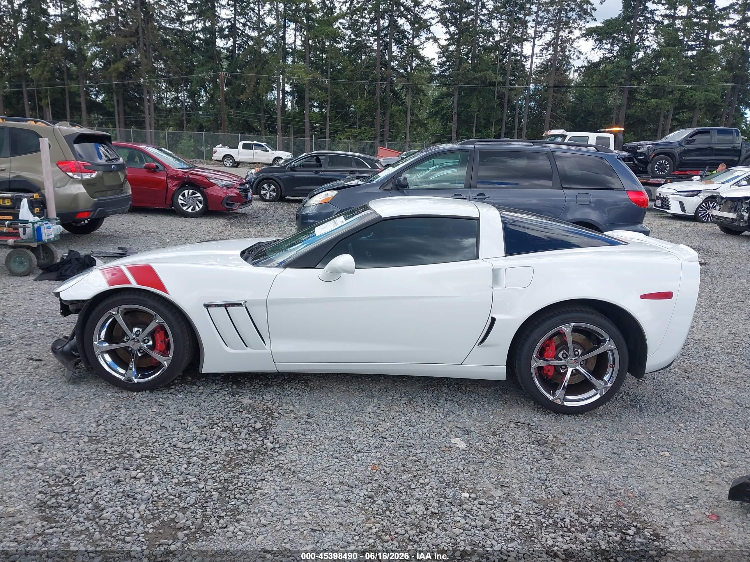 2012 Chevrolet Corvette Grand Sport White vin: 1G1YR2DW3C5109457