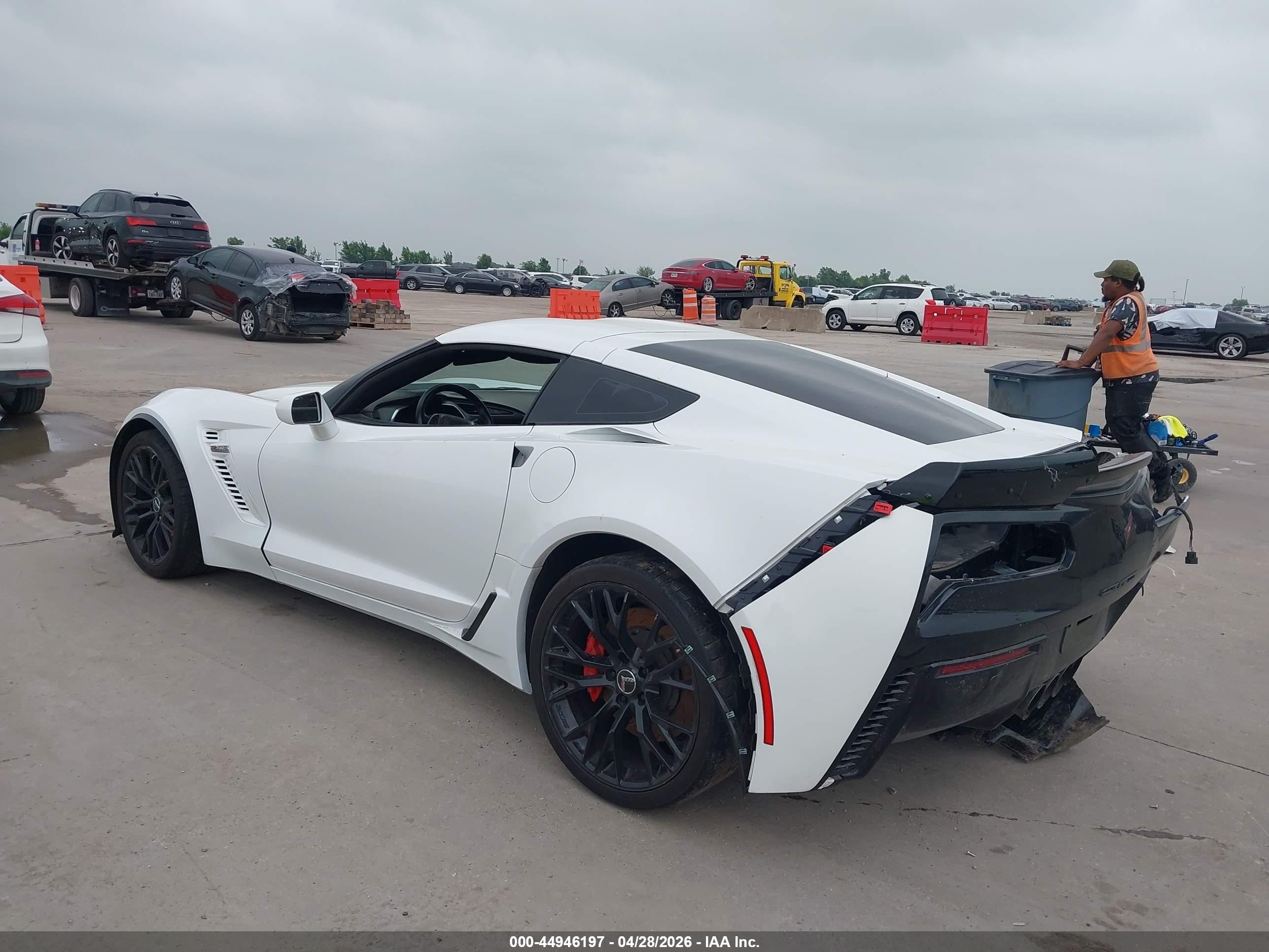 2015 Chevrolet Corvette Z06 White vin: 1G1YS2D66F5604177