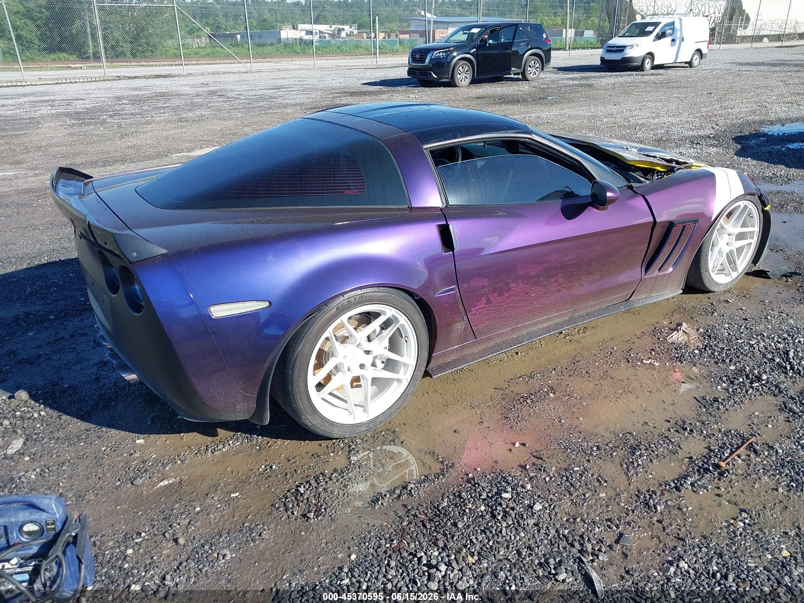 2010 Chevrolet Corvette Grand Sport Purple vin: 1G1YS2DW2A5102257