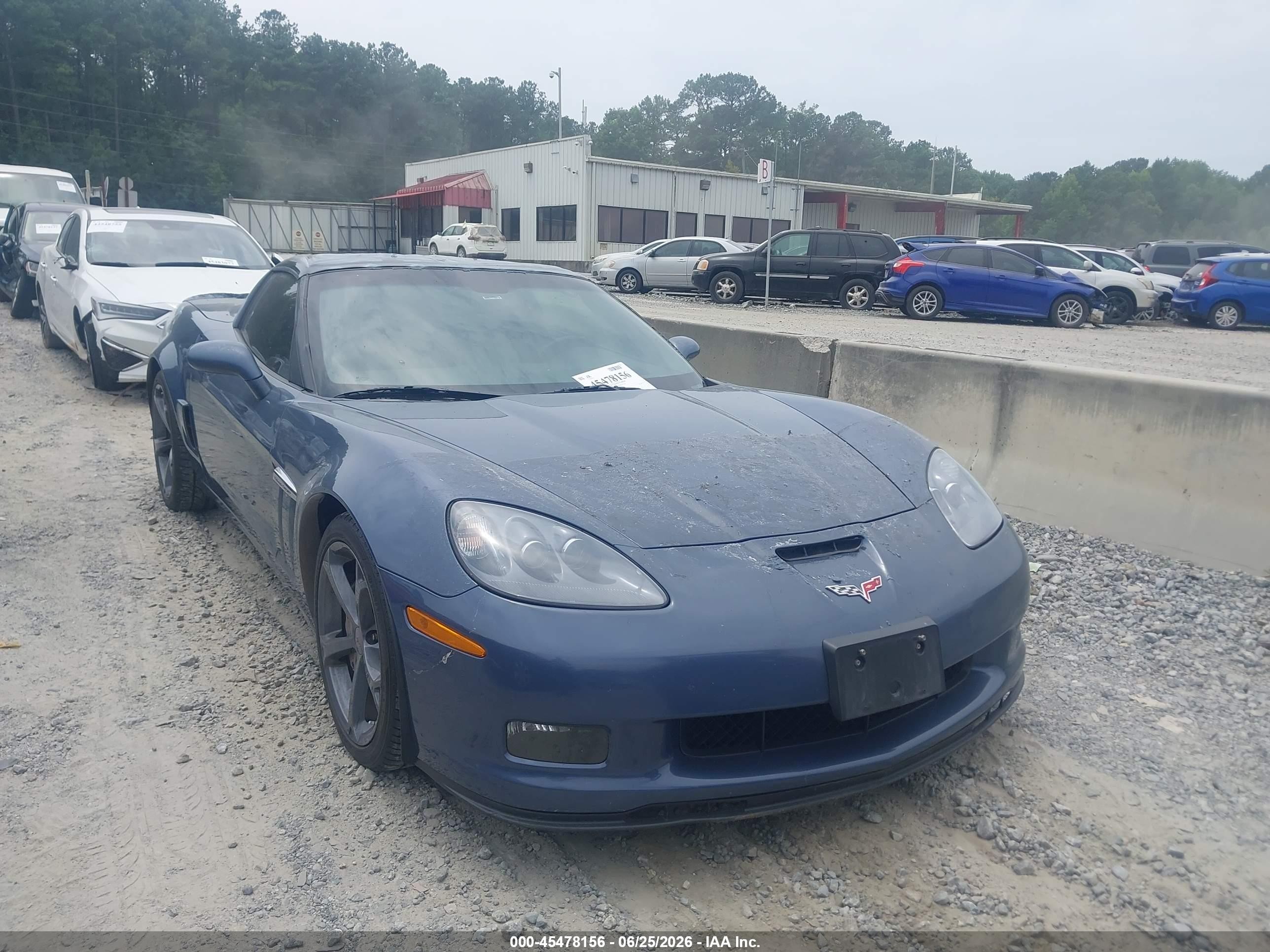 2011 Chevrolet Corvette Grand Sport Синий vin: 1G1YS2DW4B5109132