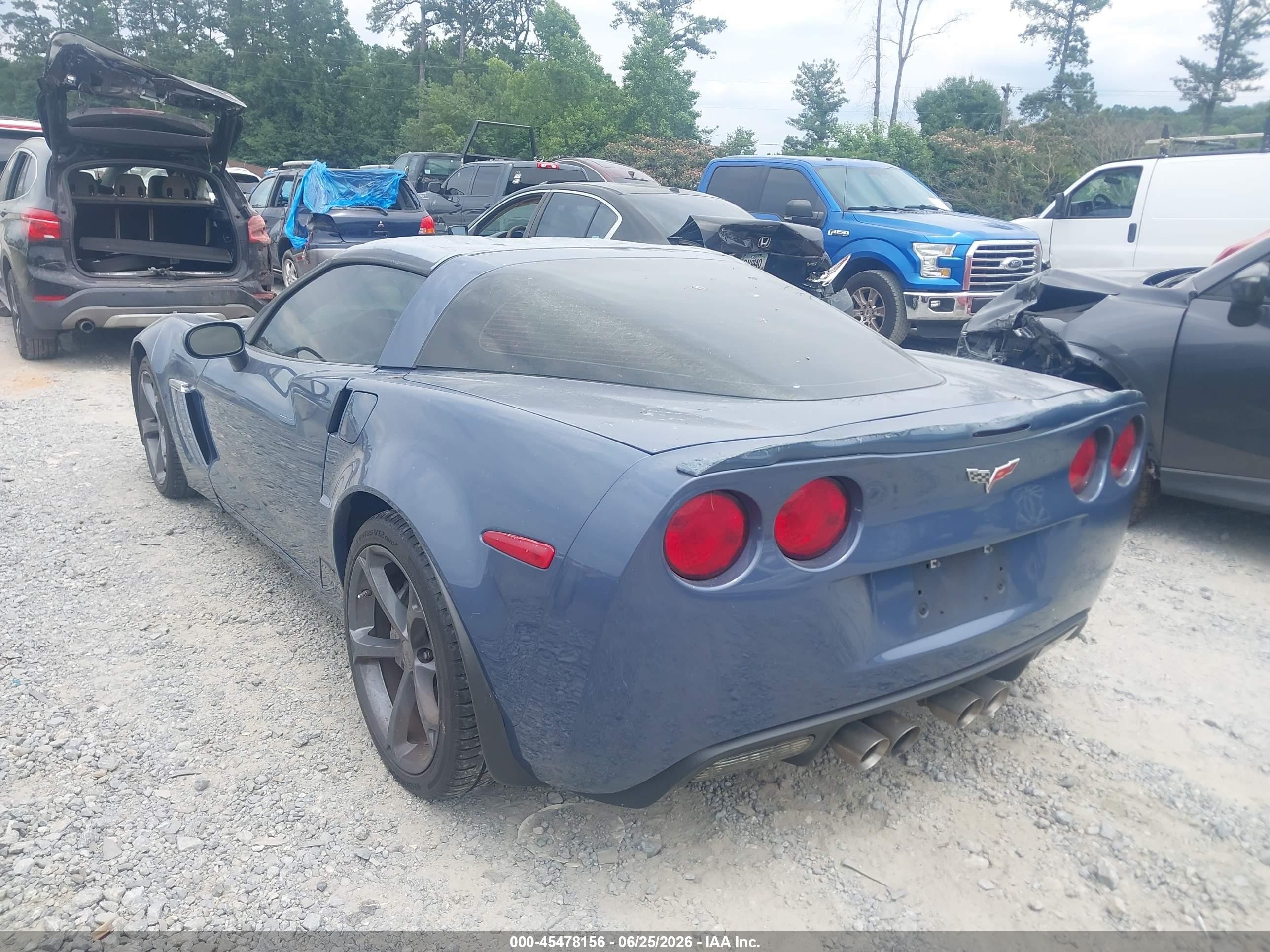 2011 Chevrolet Corvette Grand Sport Синий vin: 1G1YS2DW4B5109132