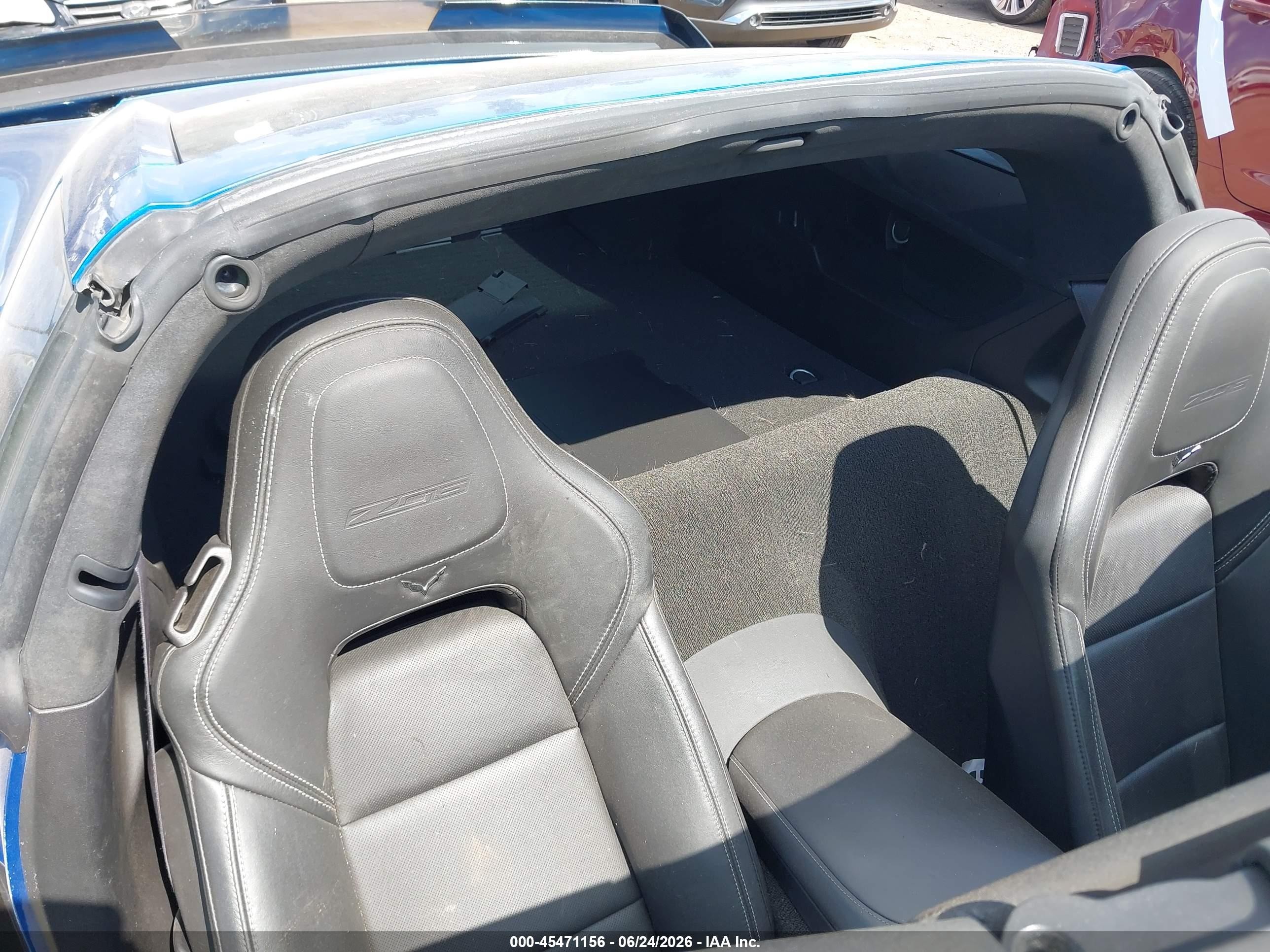 2015 Chevrolet Corvette Z06 Blue vin: 1G1YT2D62F5603640