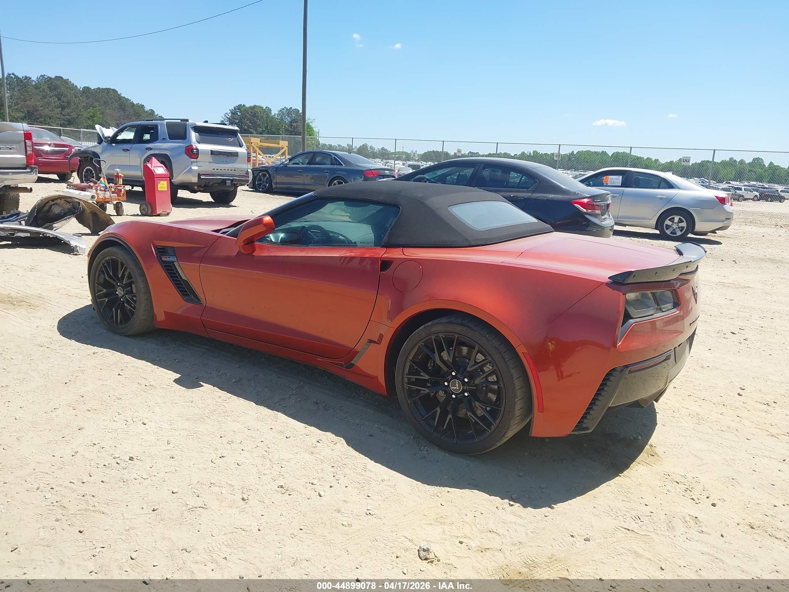 2015 Chevrolet Corvette Z06 Оранжевый vin: 1G1YT3D64F5606433