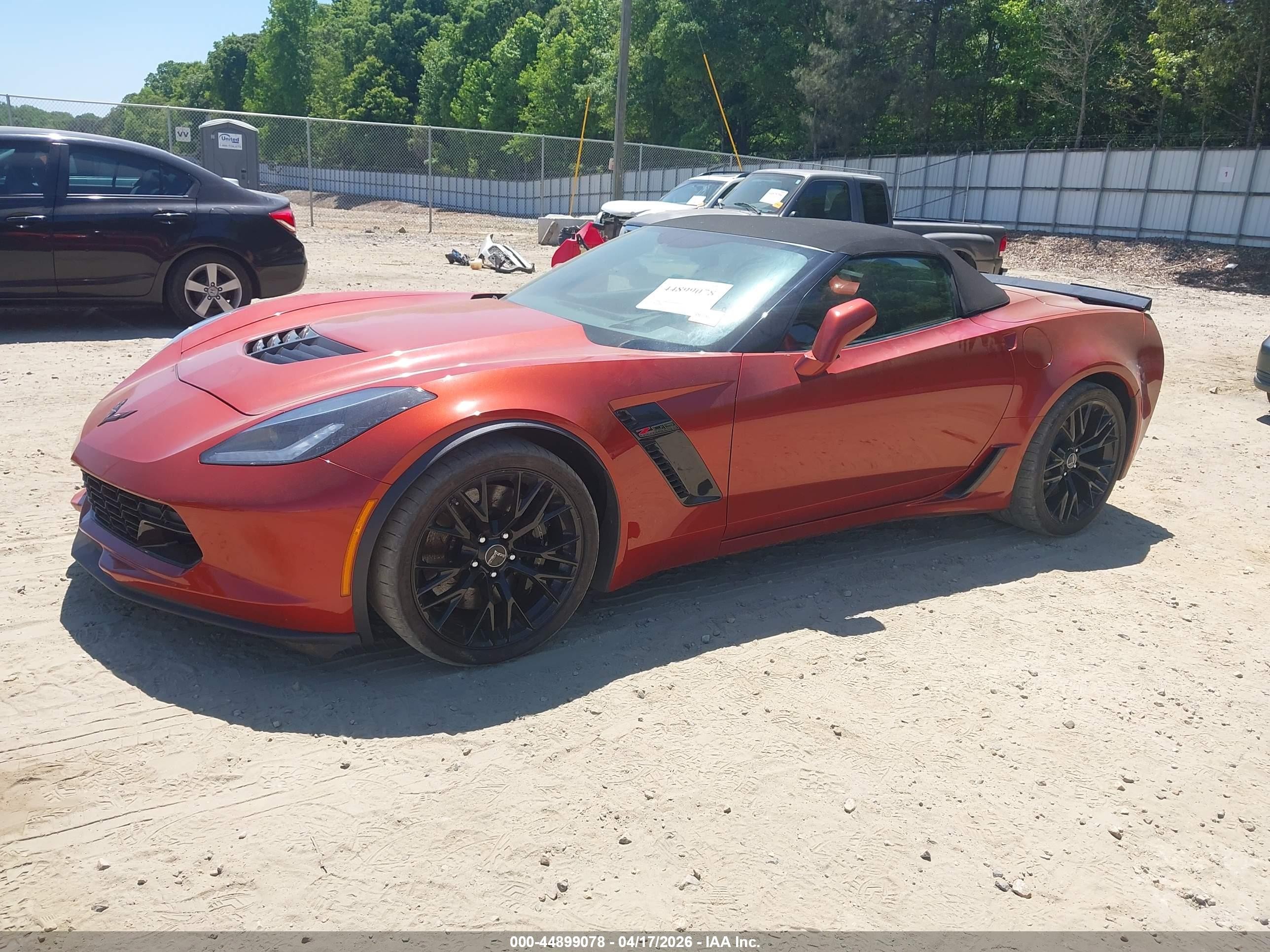2015 Chevrolet Corvette Z06 Оранжевый vin: 1G1YT3D64F5606433