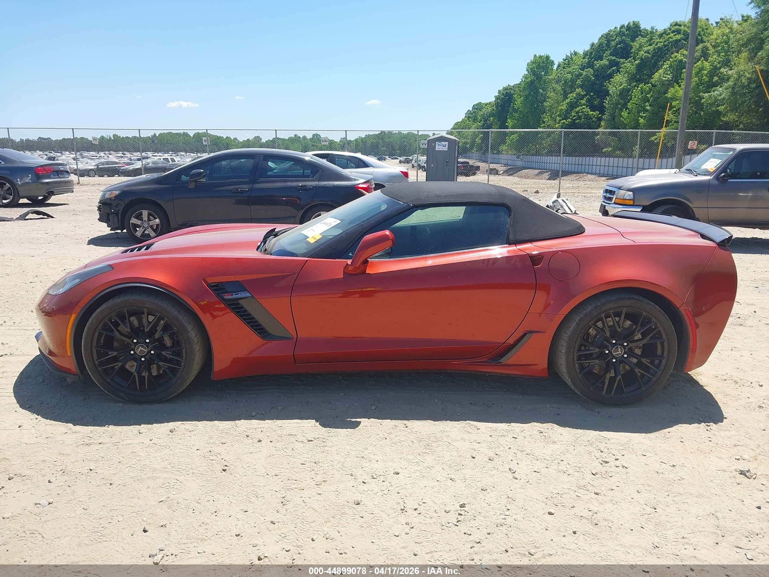 2015 Chevrolet Corvette Z06 Оранжевый vin: 1G1YT3D64F5606433