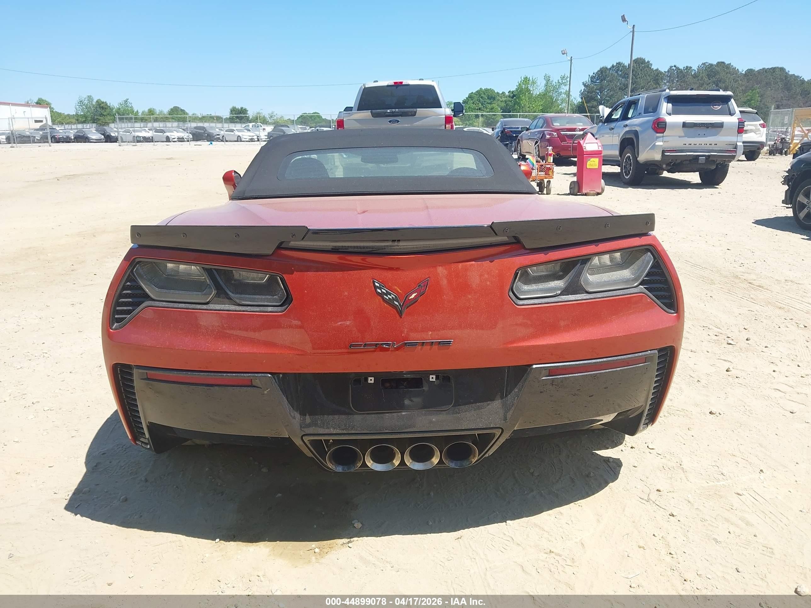 2015 Chevrolet Corvette Z06 Оранжевый vin: 1G1YT3D64F5606433