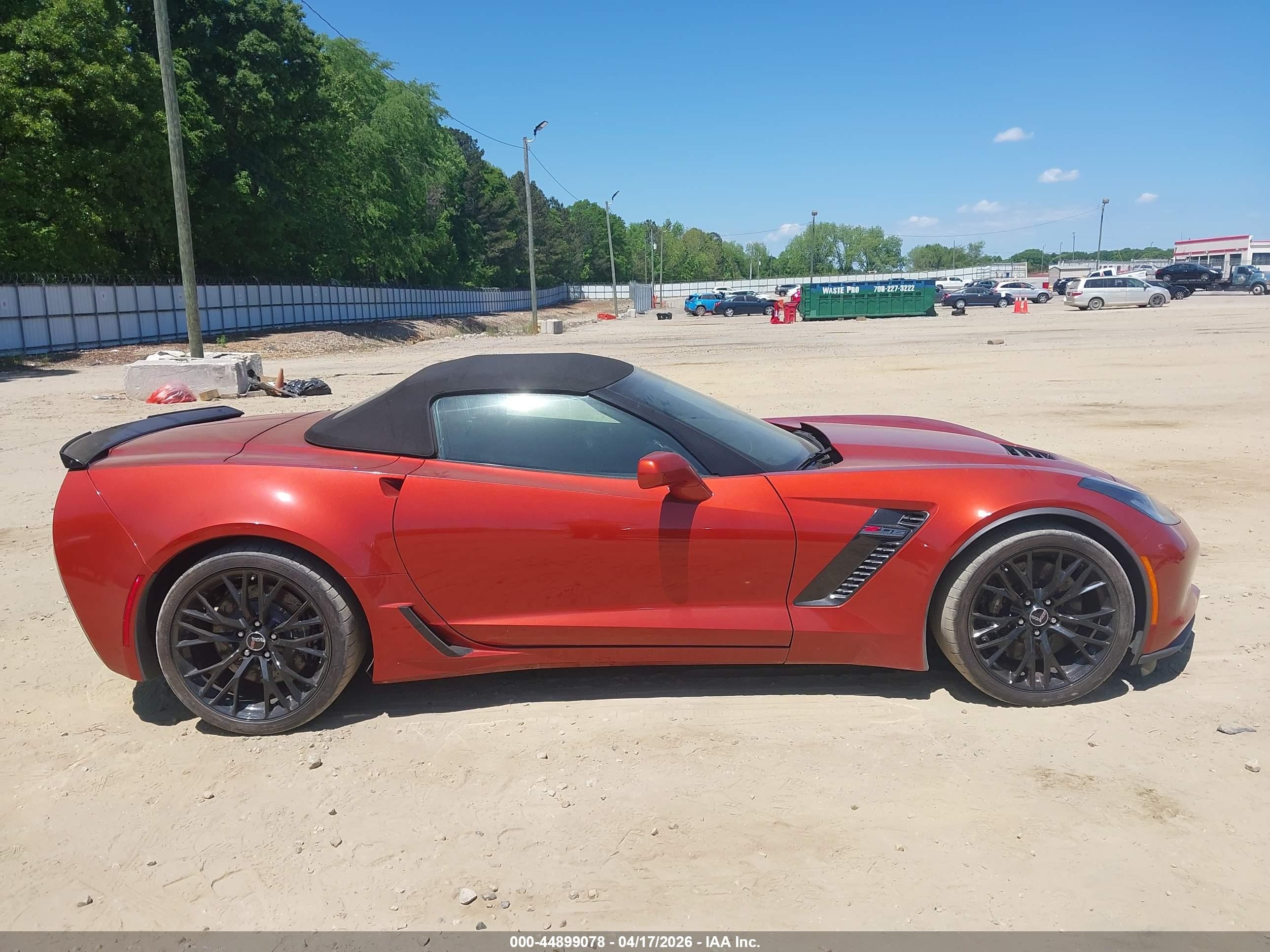 2015 Chevrolet Corvette Z06 Оранжевый vin: 1G1YT3D64F5606433