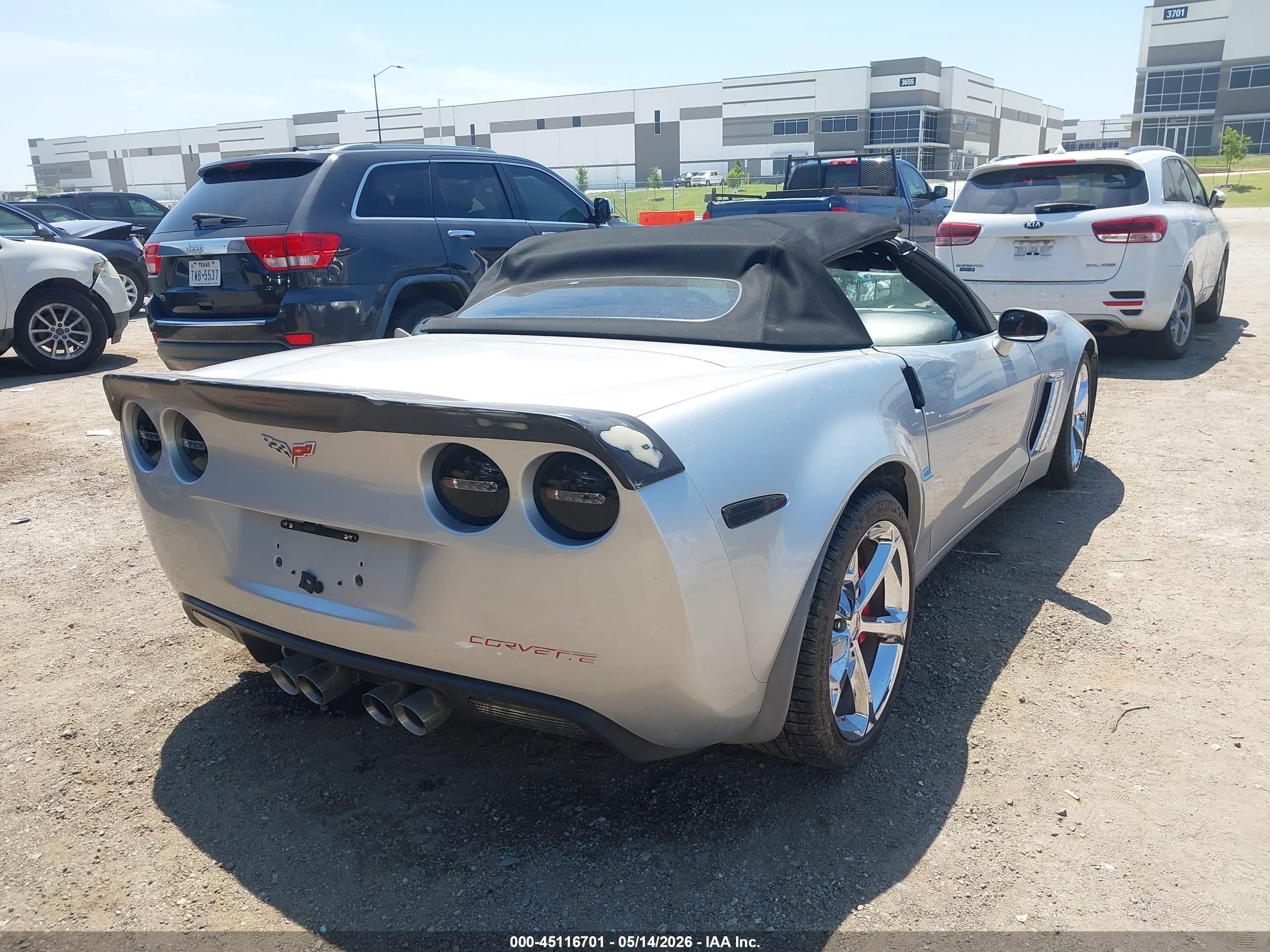 2012 Chevrolet Corvette Grand Sport Серебряный vin: 1G1YV3DW2C5103649