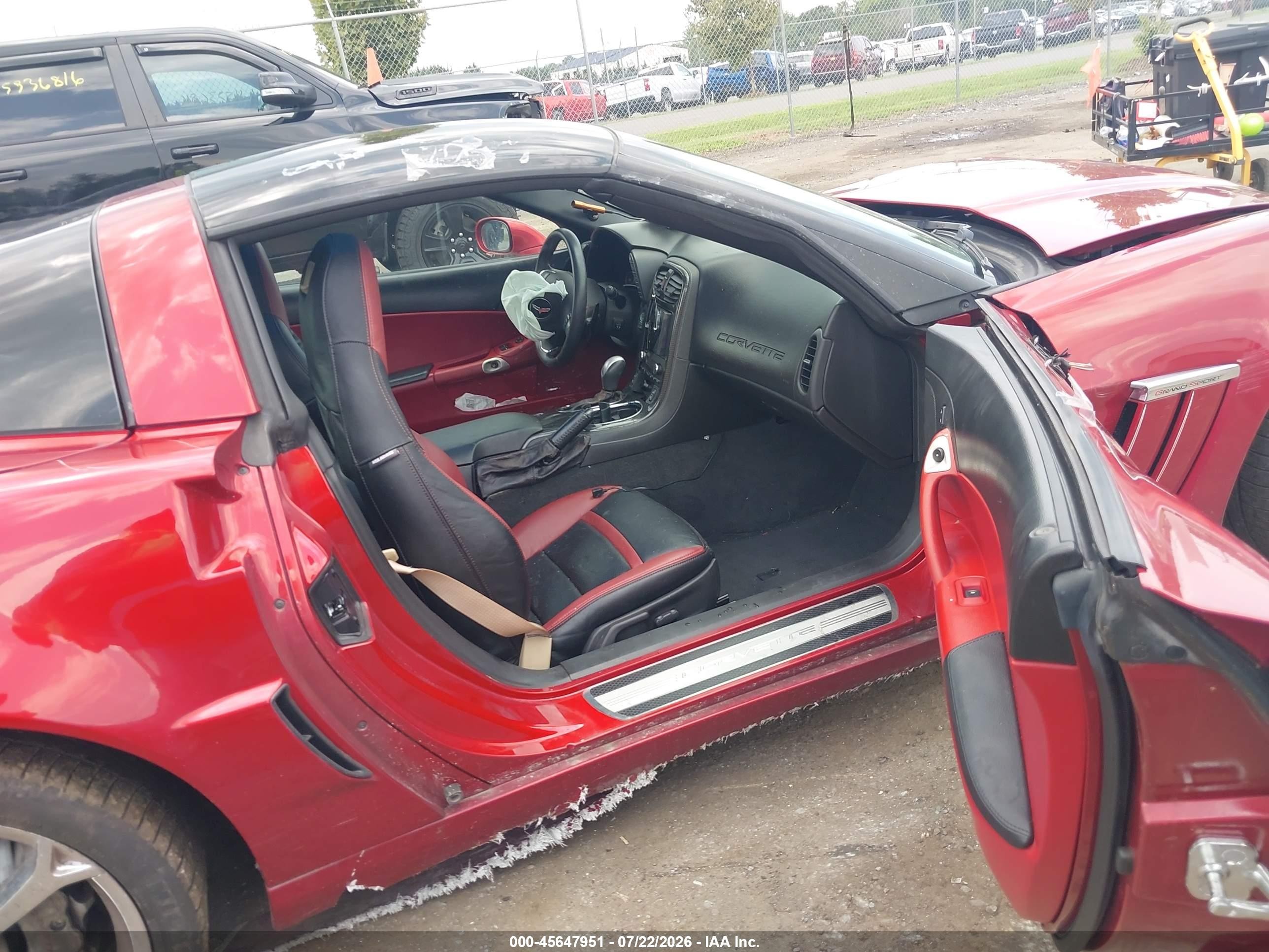 2010 Chevrolet Corvette Grand Sport Red vin: 1G1YW2DW7A5103134