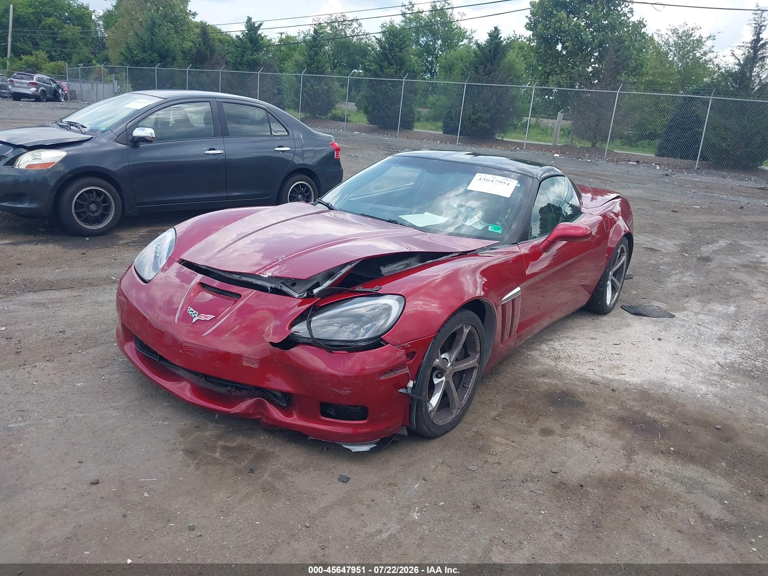 2010 Chevrolet Corvette Grand Sport Red vin: 1G1YW2DW7A5103134