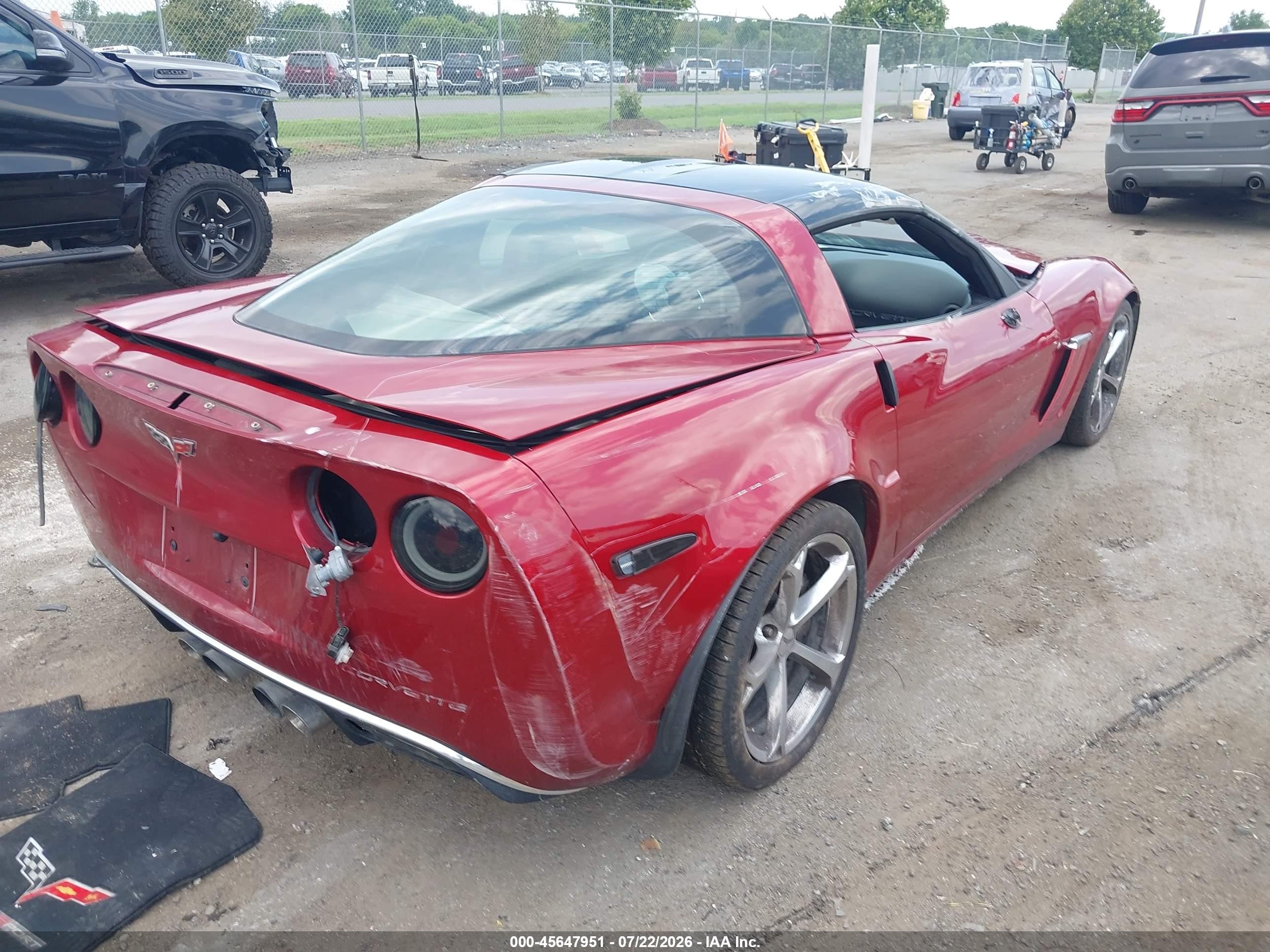 2010 Chevrolet Corvette Grand Sport Red vin: 1G1YW2DW7A5103134