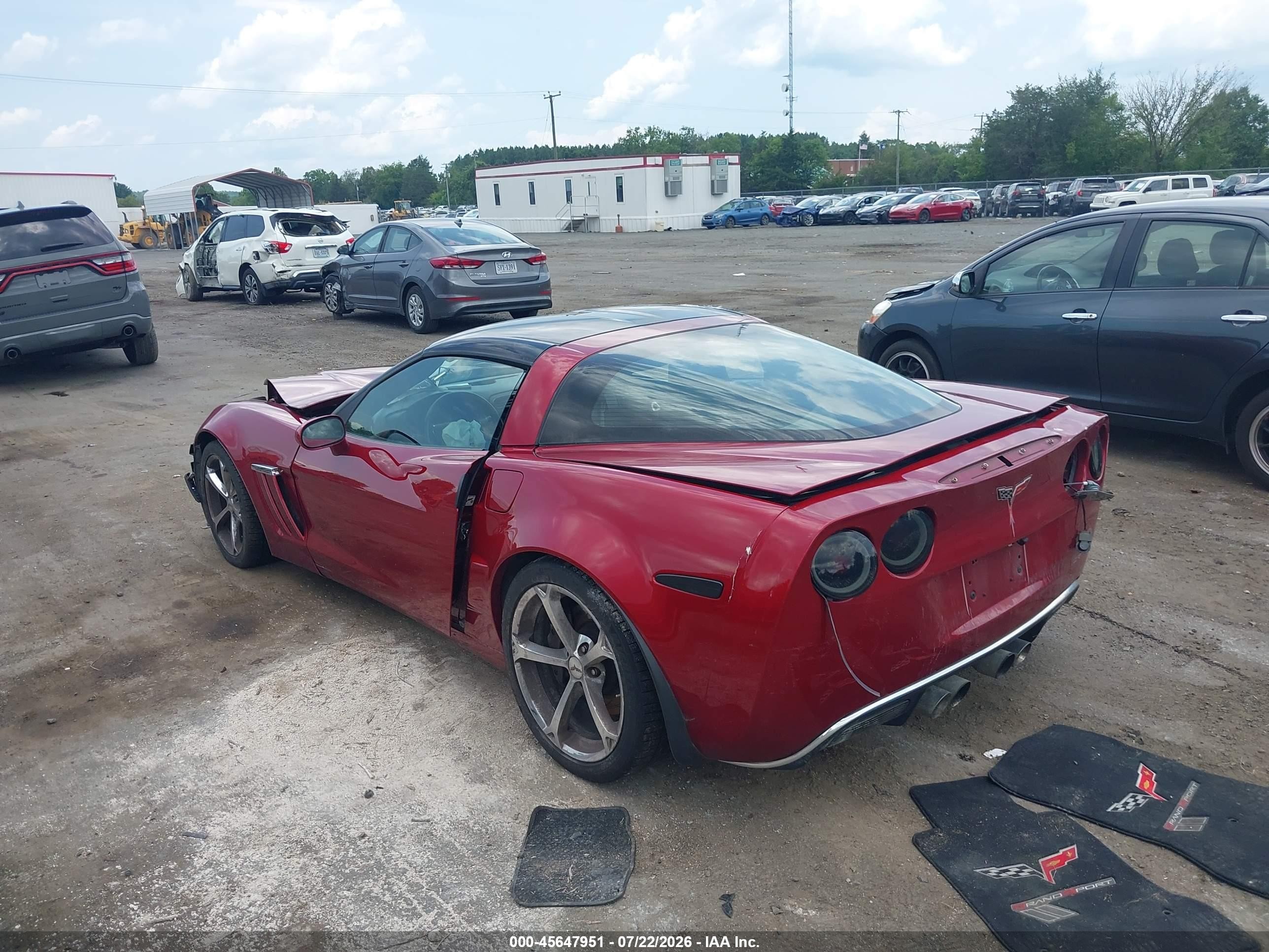 2010 Chevrolet Corvette Grand Sport Red vin: 1G1YW2DW7A5103134