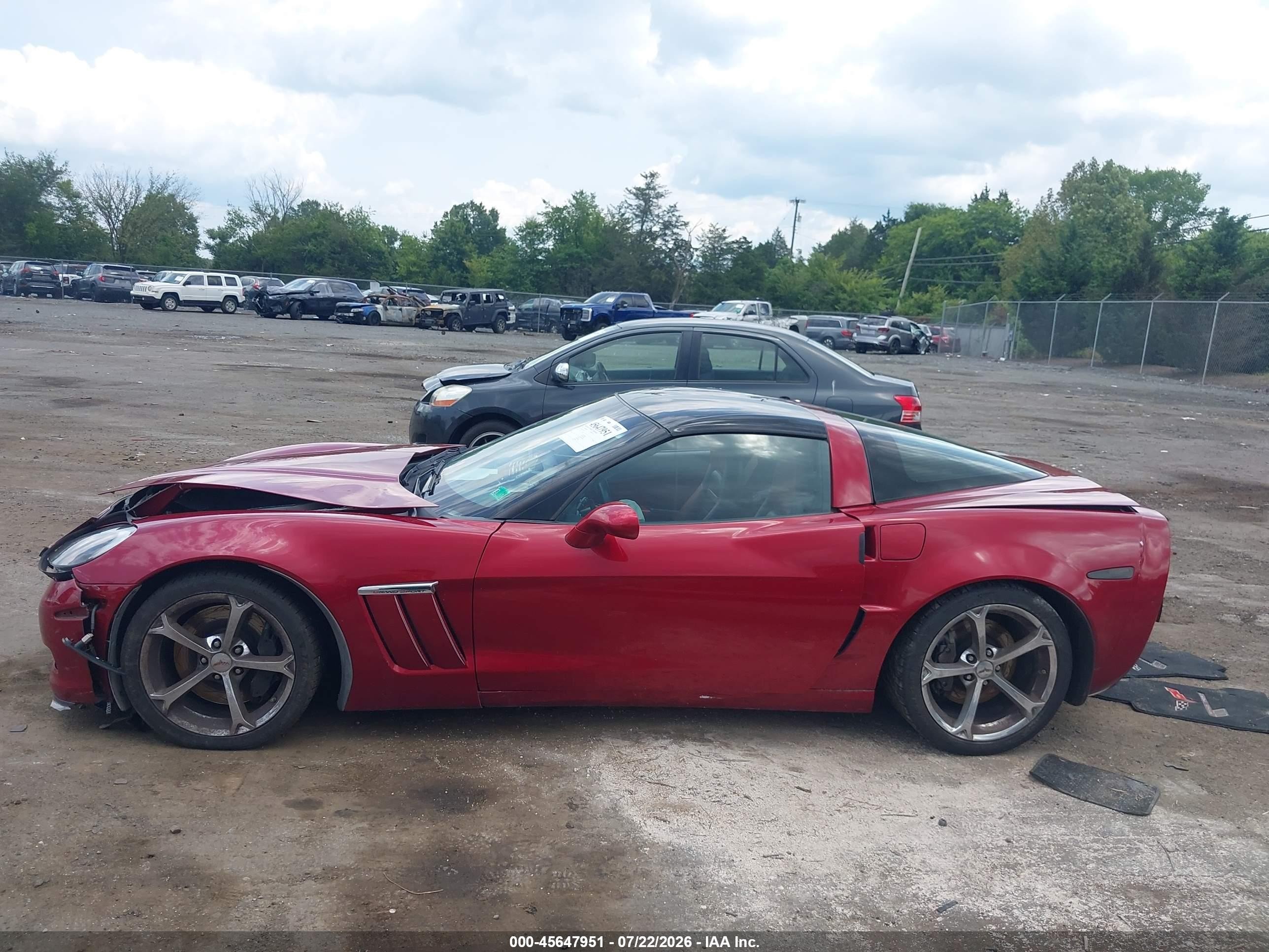 2010 Chevrolet Corvette Grand Sport Red vin: 1G1YW2DW7A5103134