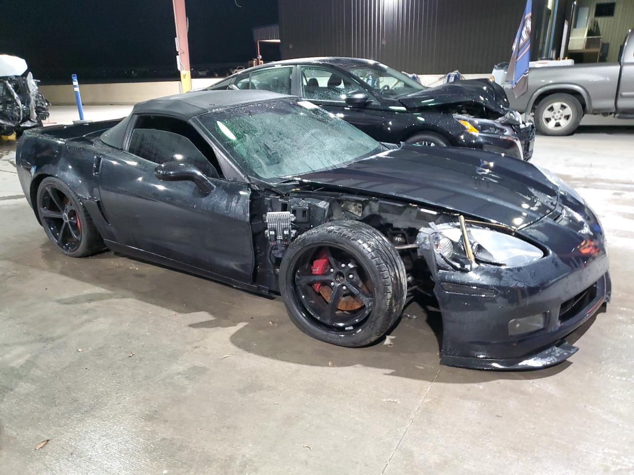 2012 Chevrolet Corvette Grand Sport Black vin: 1G1YW3DW1C5106460 Damage: Right Head Lamp, Broken, Replacement Required