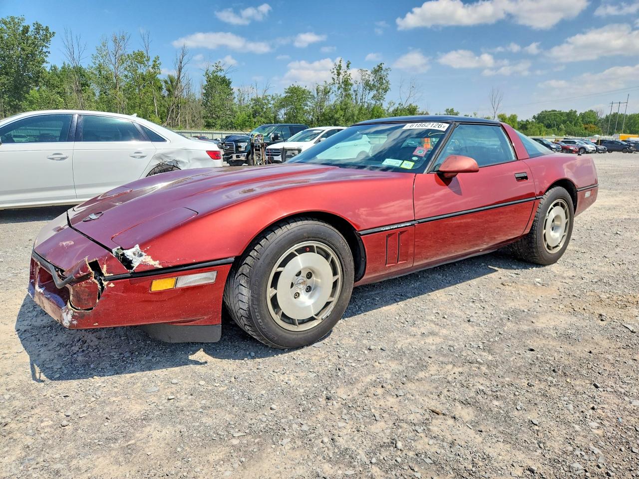 1986 Chevrolet Corvette Red vin: 1G1YY0780G5117199