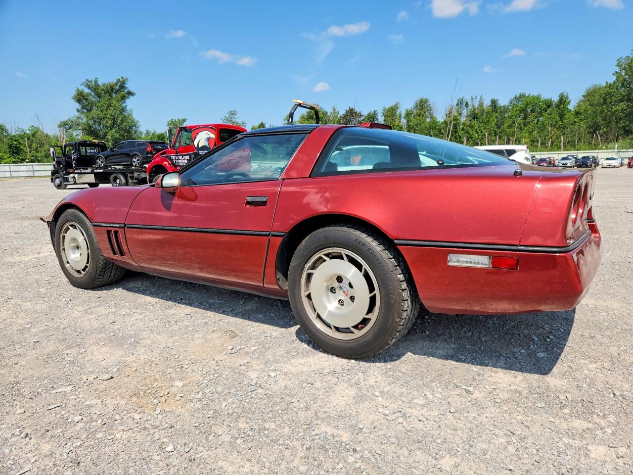 1986 Chevrolet Corvette Red vin: 1G1YY0780G5117199