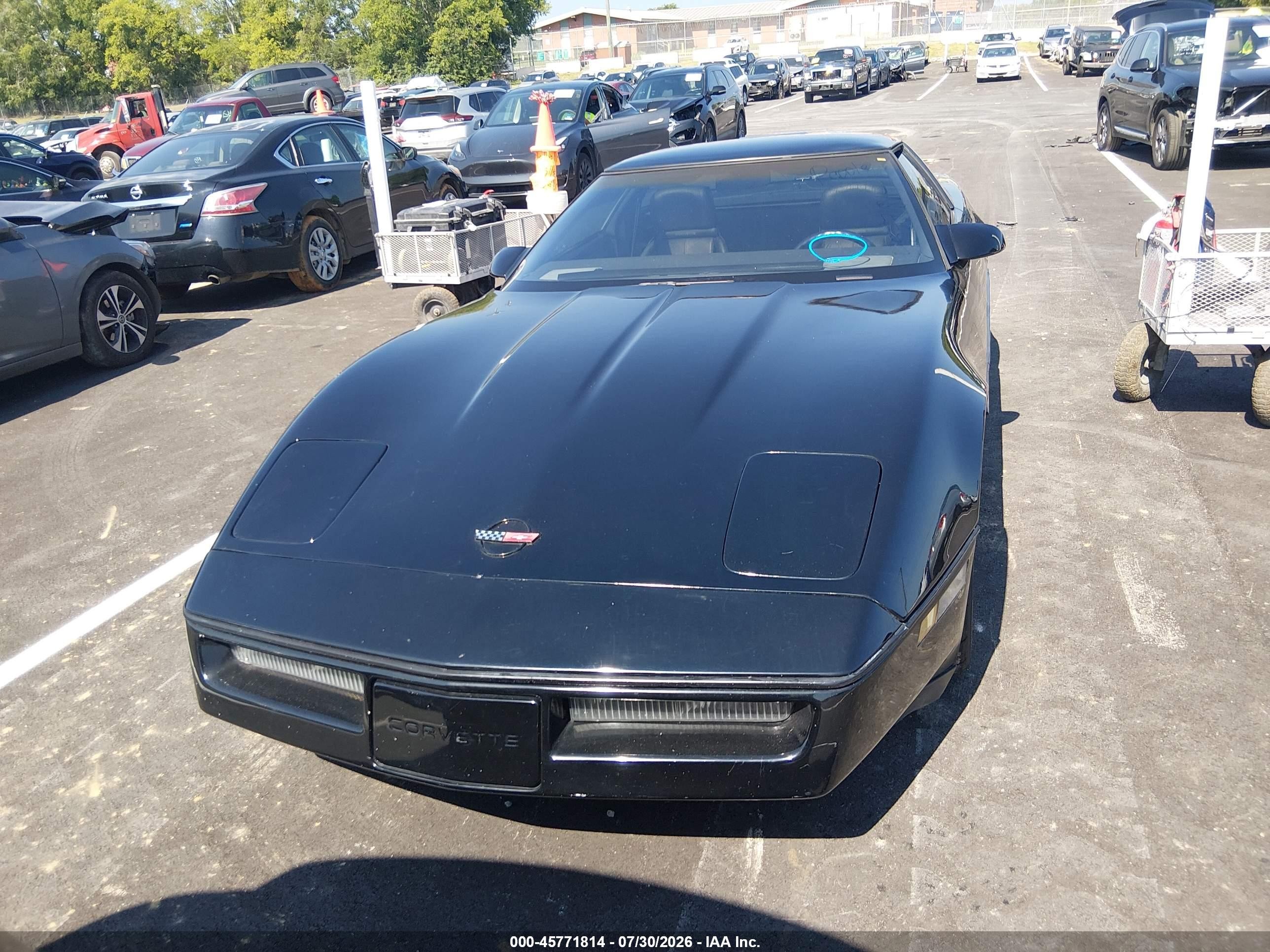 1986 Chevrolet Corvette   Black vin: 1G1YY0781G5120063