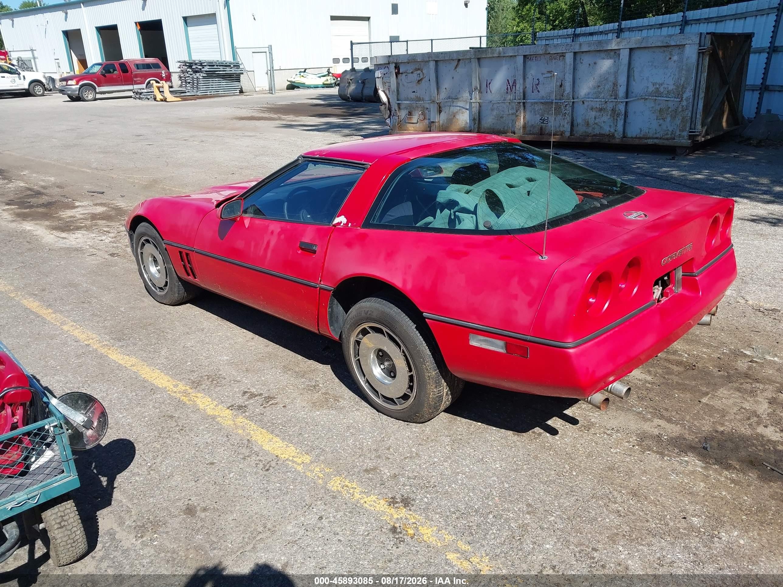 1985 Chevrolet Corvette   Red vin: 1G1YY0783F5122668