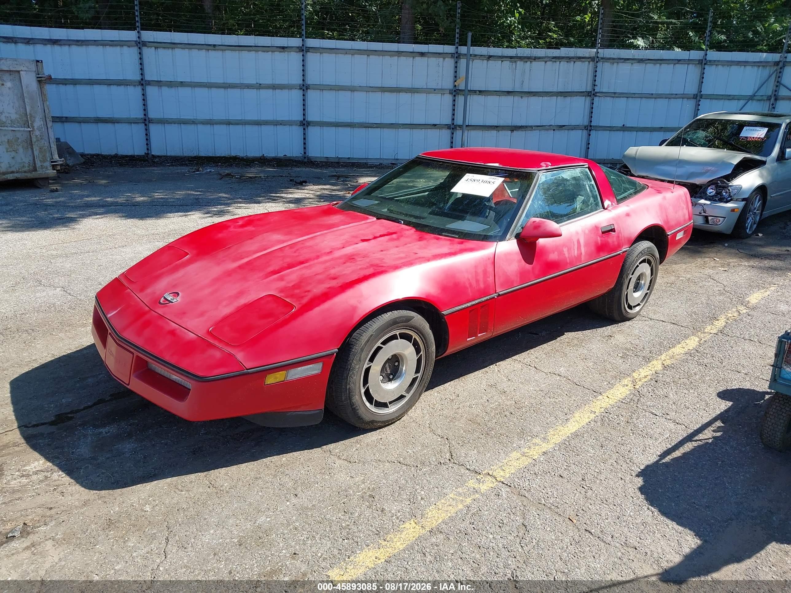 1985 Chevrolet Corvette   Red vin: 1G1YY0783F5122668