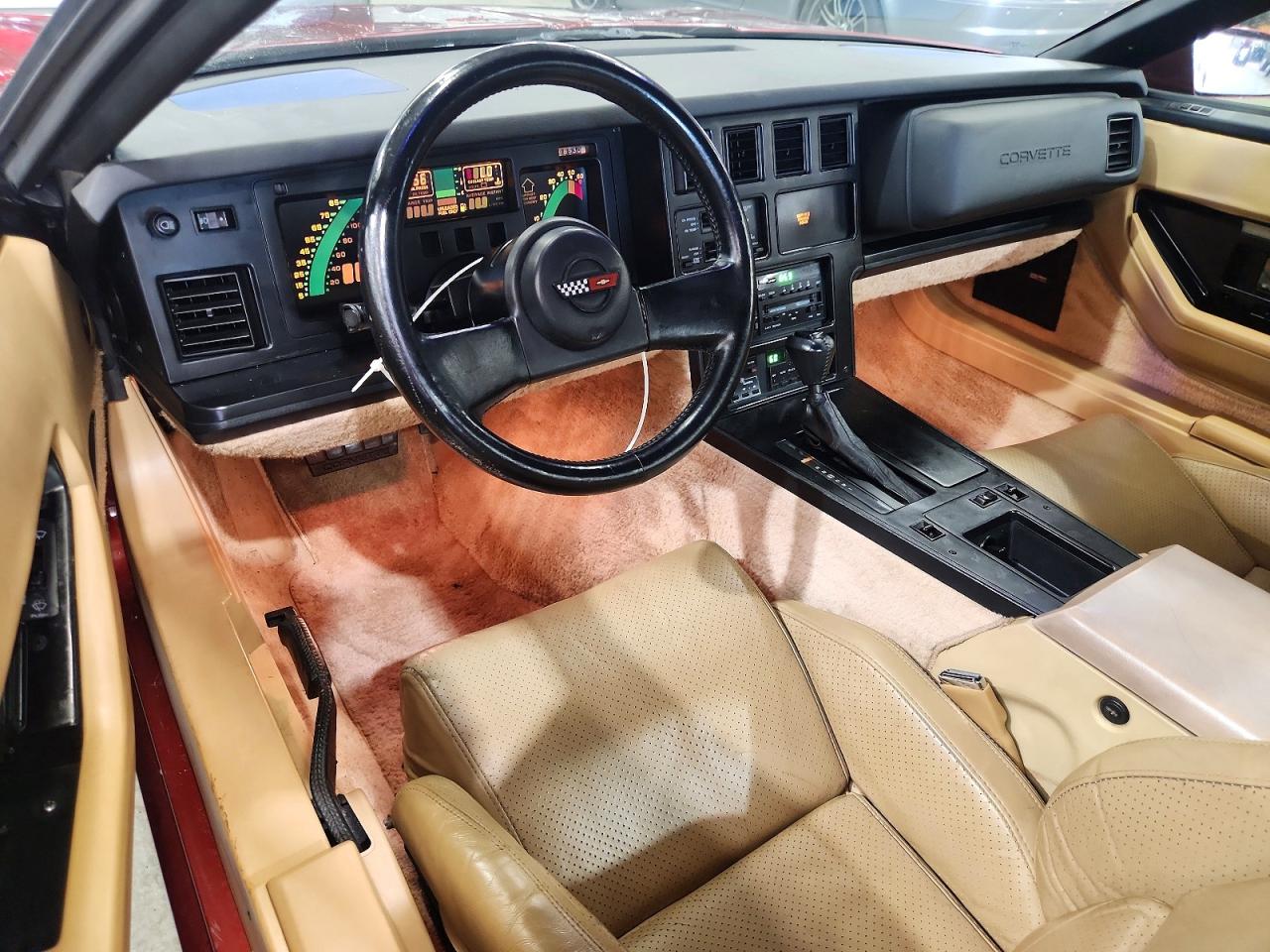 1986 Chevrolet Corvette Red vin: 1G1YY0784G5115570
